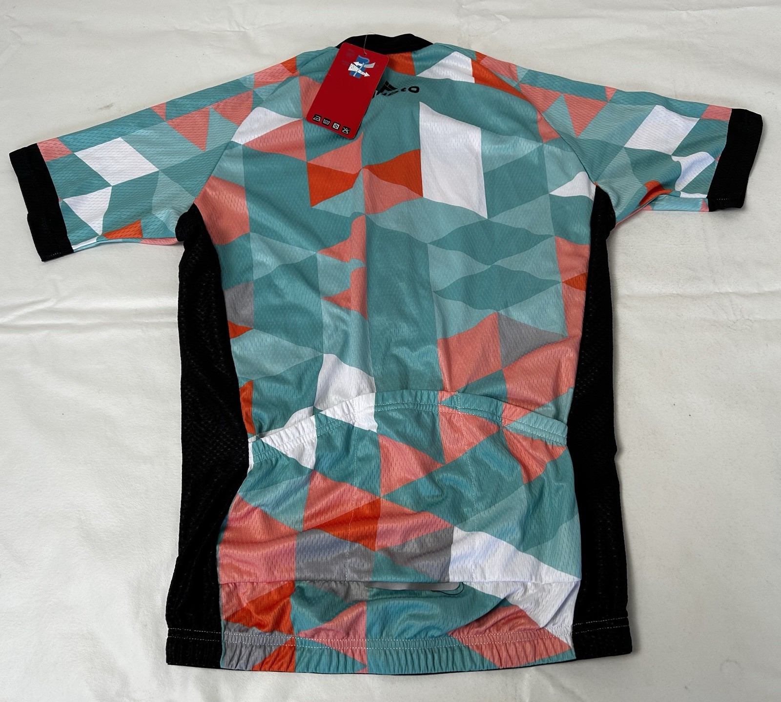 NWT Miloto Cycling Jersey Adult Large Full Zip Multicolor Graphic Cycling Shirt