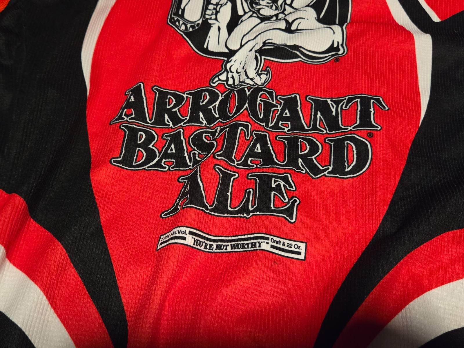 Canari Arrogant Bastard Ale Stone Brew full Zip Cycling Jersey Shirt Mens Medium