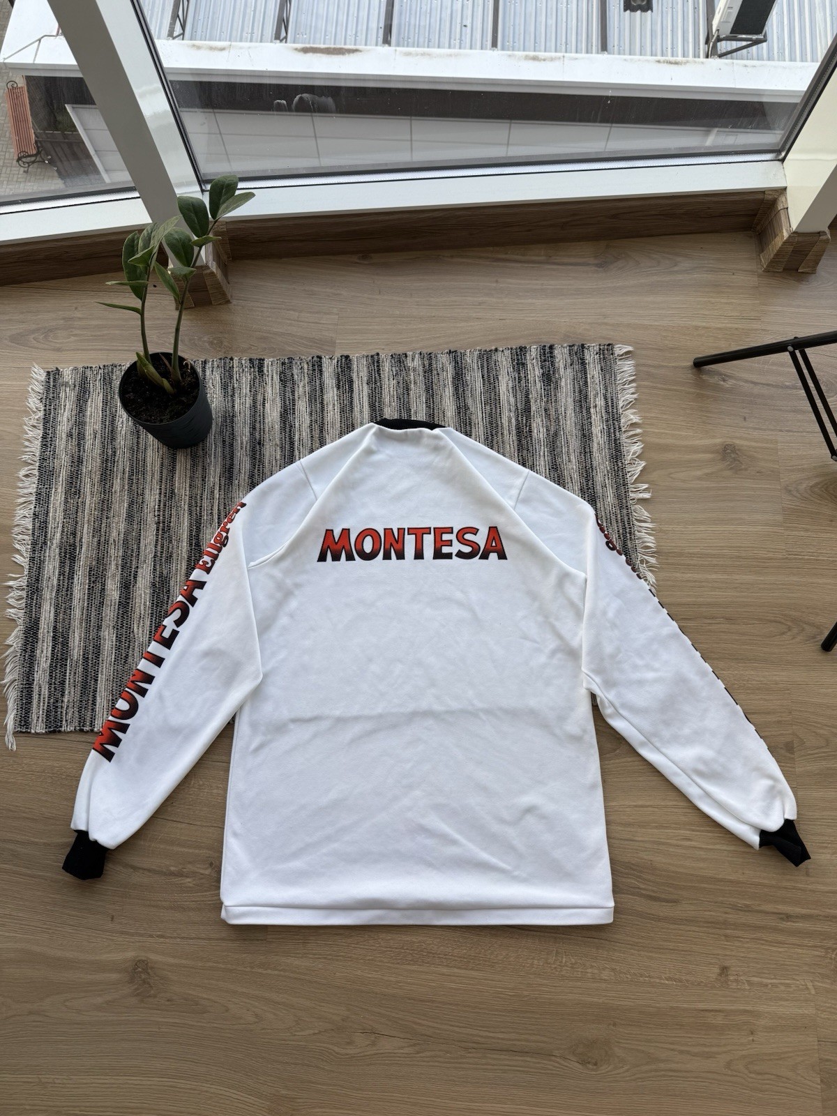 VINTAGE RACING LONG SLEEVE MICHELIN ELLGREN MONTESA RENTHAL 90s RARE Sz M-L