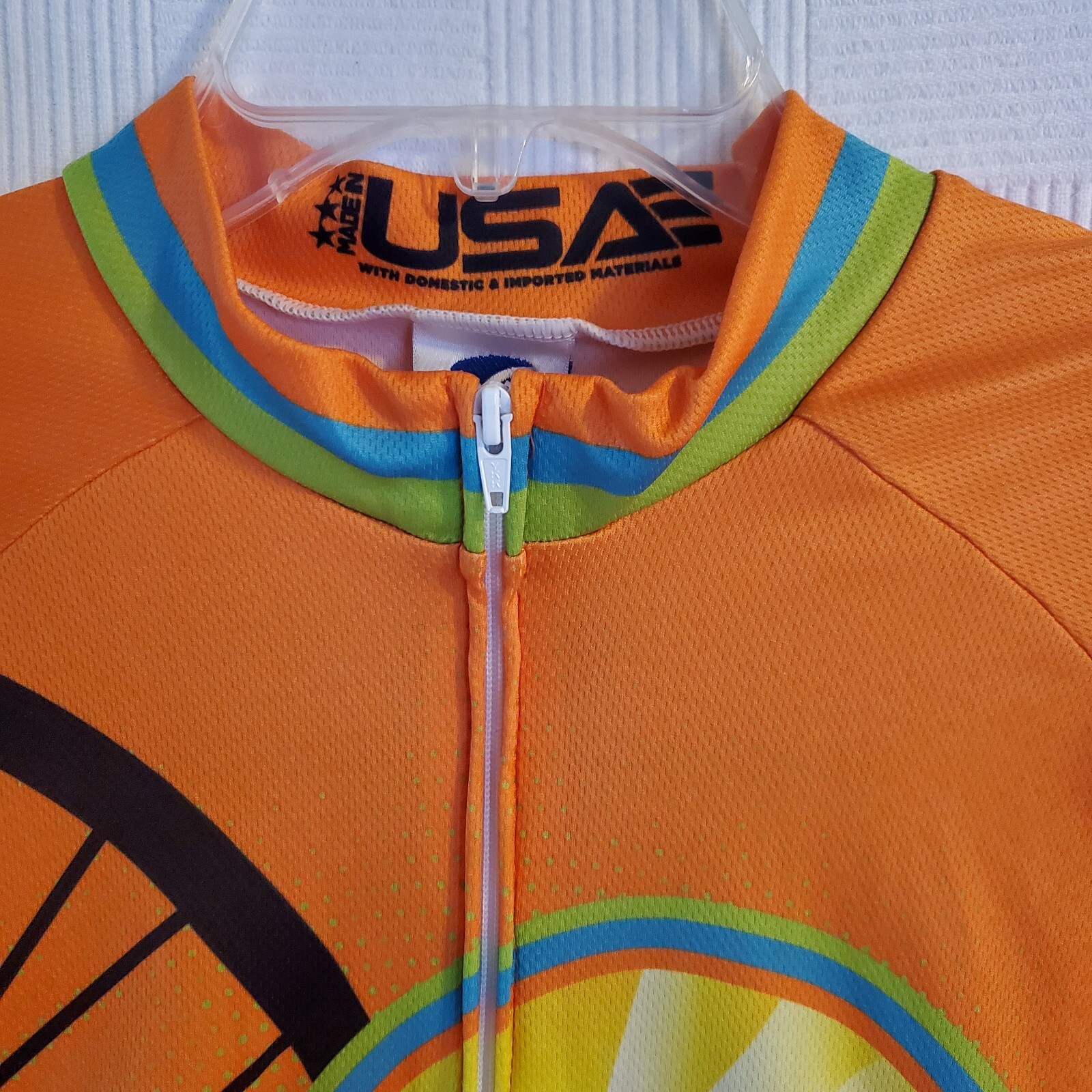 Voler Cycling Jersey Men’s Large Orange Full Zipper
