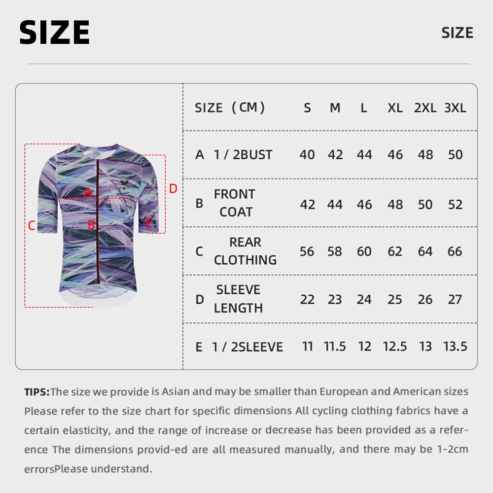 YKYW Summer Cycling Jersey Soft Light Breathable MTB Maillot Short Sleeve Shirt