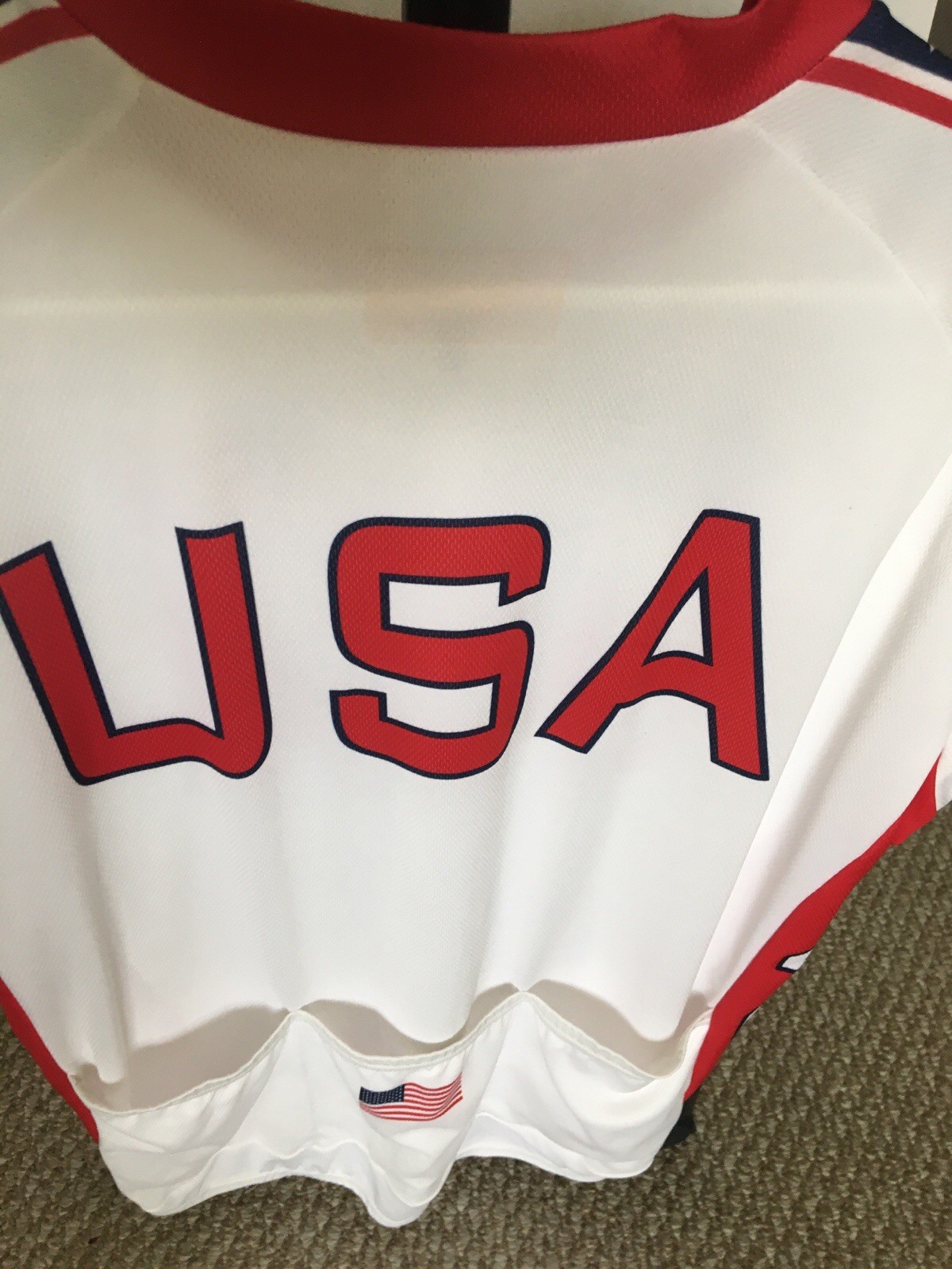 Cycling Shirt Jersey USA Performance Adult XLarge Polyester Mostly Zipper Front