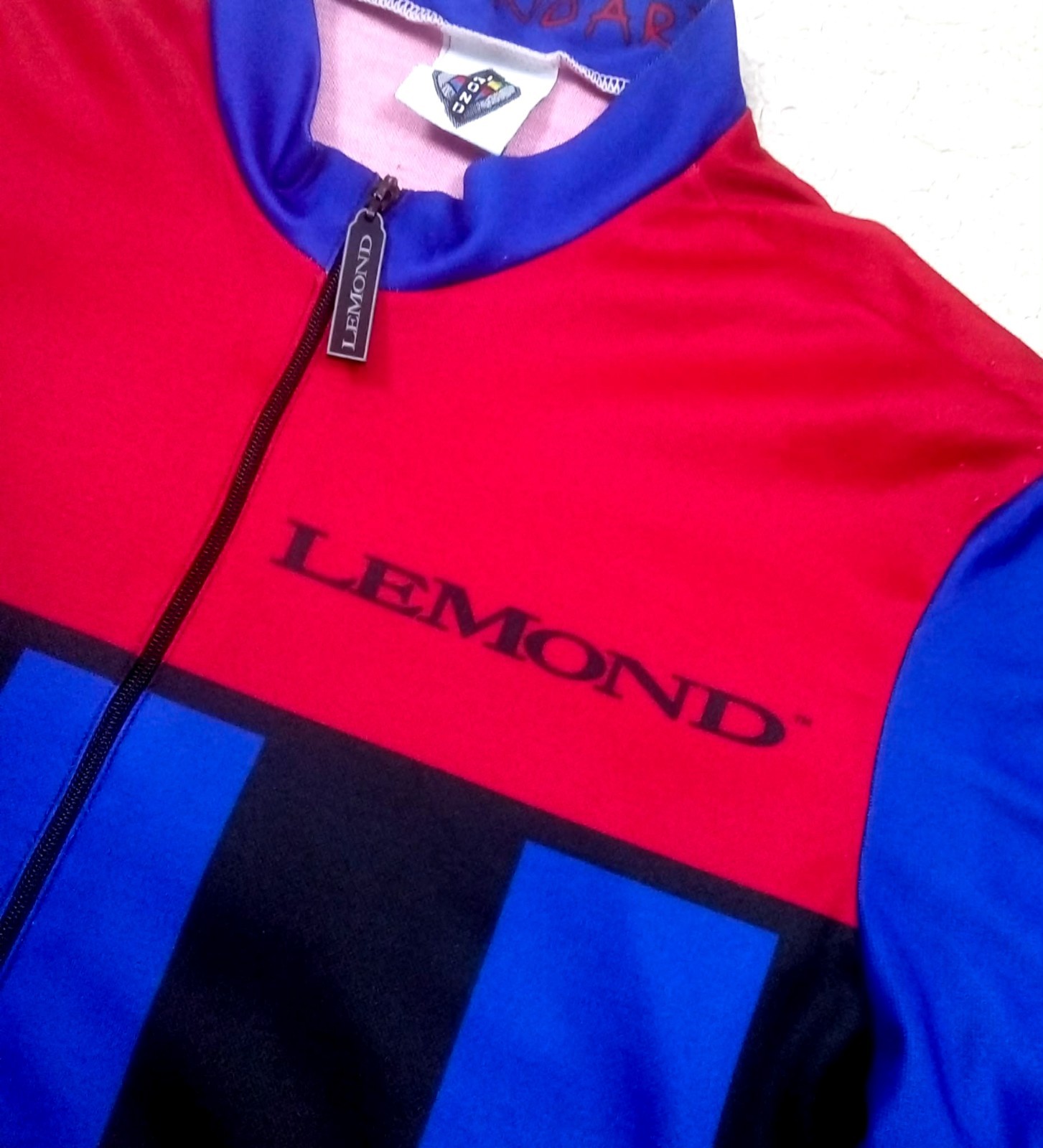 RARE VTG Greg LeMond Signature Print “Legendary” Cycling Jersey by Lemond fits M