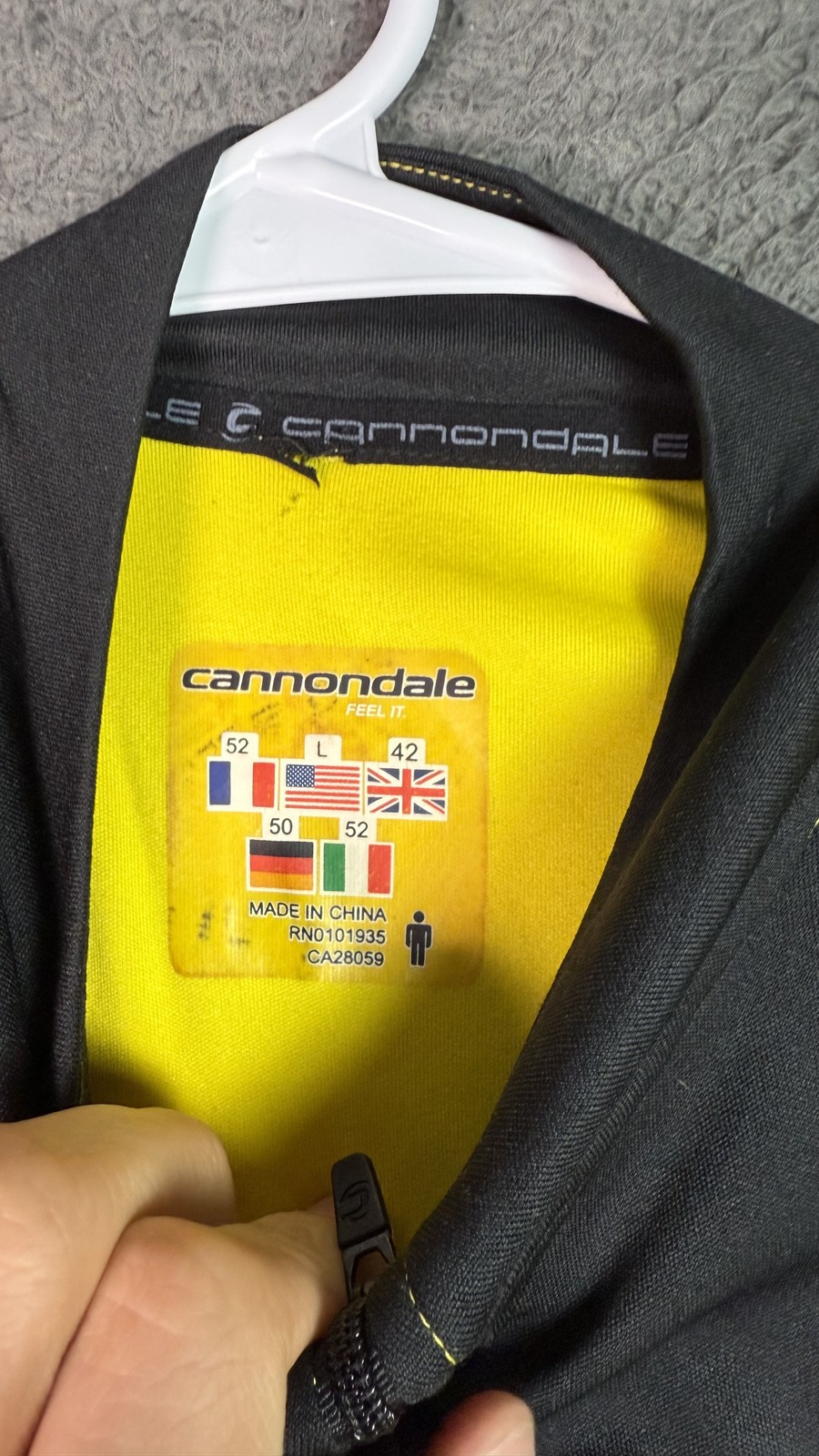 Cannondale Cycling Jersey Sleeveless Zip Reflective Mens Large Bike Top