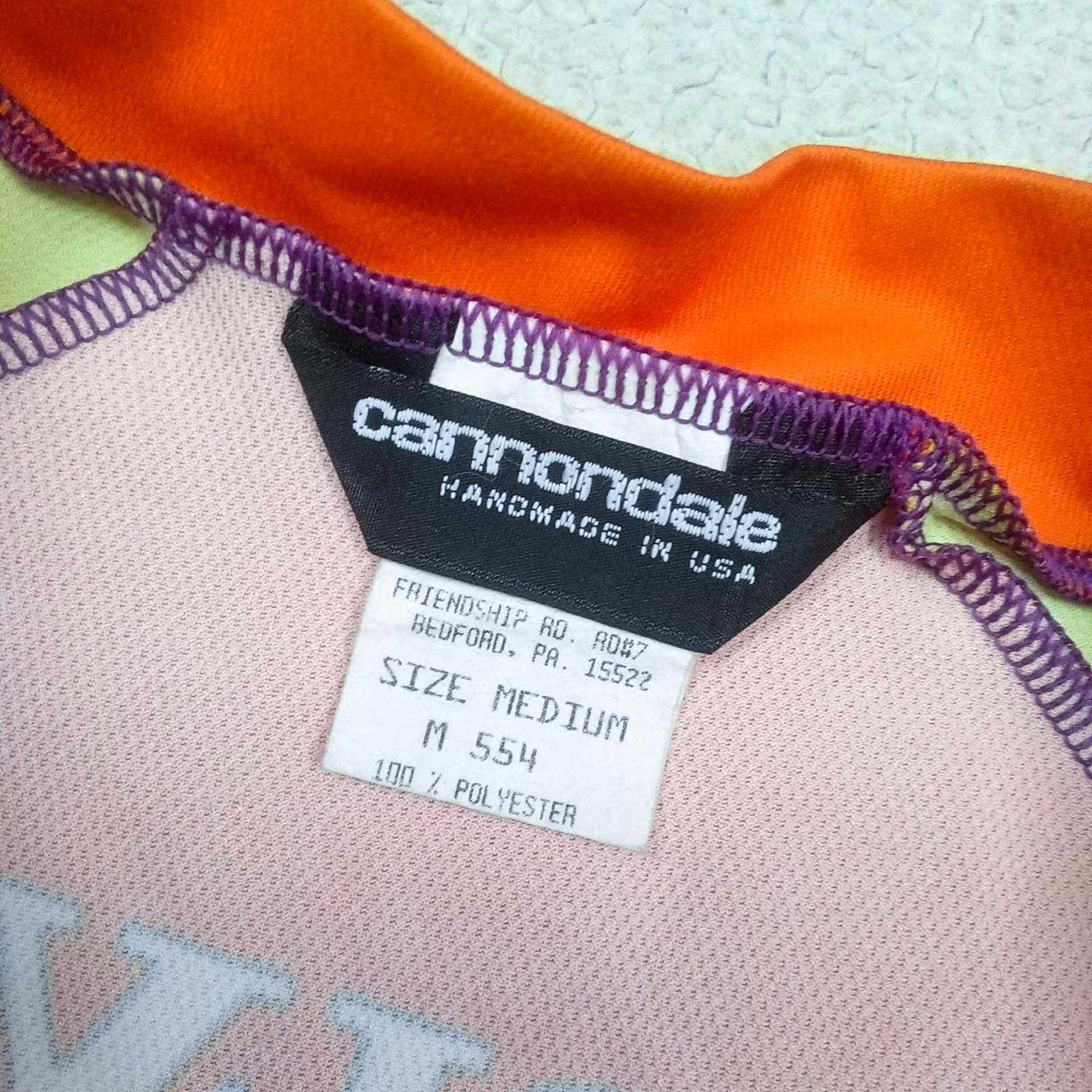 RARE VTG 1994 Team VOLVO Cannondale Vetta MTB Cycling Jersey USA Made — Size M