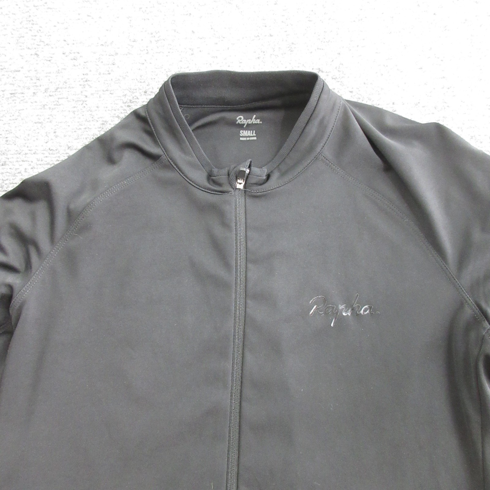 Rapha Core Cycling Jersey Mens Small Black Short Sleeve Full Zip Bike Road