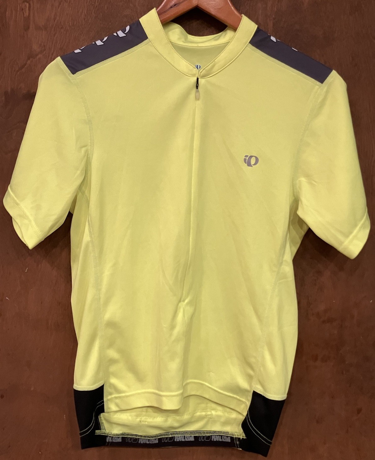 PEARL IZUMI Cycling Jersey Short Sleeve Full Zip Pockets Yellow Women’s Small