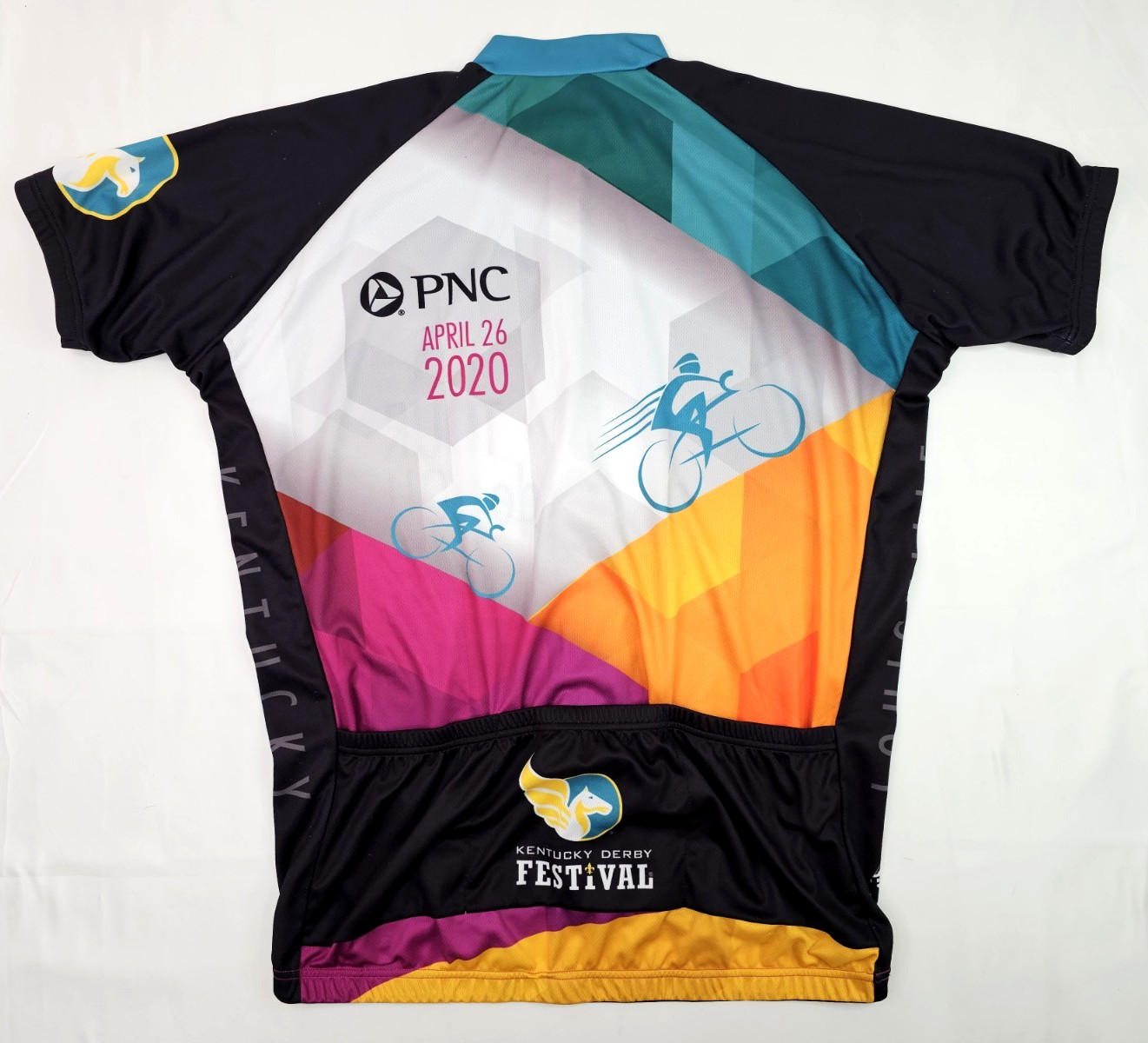 Peak 1 Sports Cycling Jersey Unisex 2XL (48″ Chest) Tour de Lou Kentucky Derby
