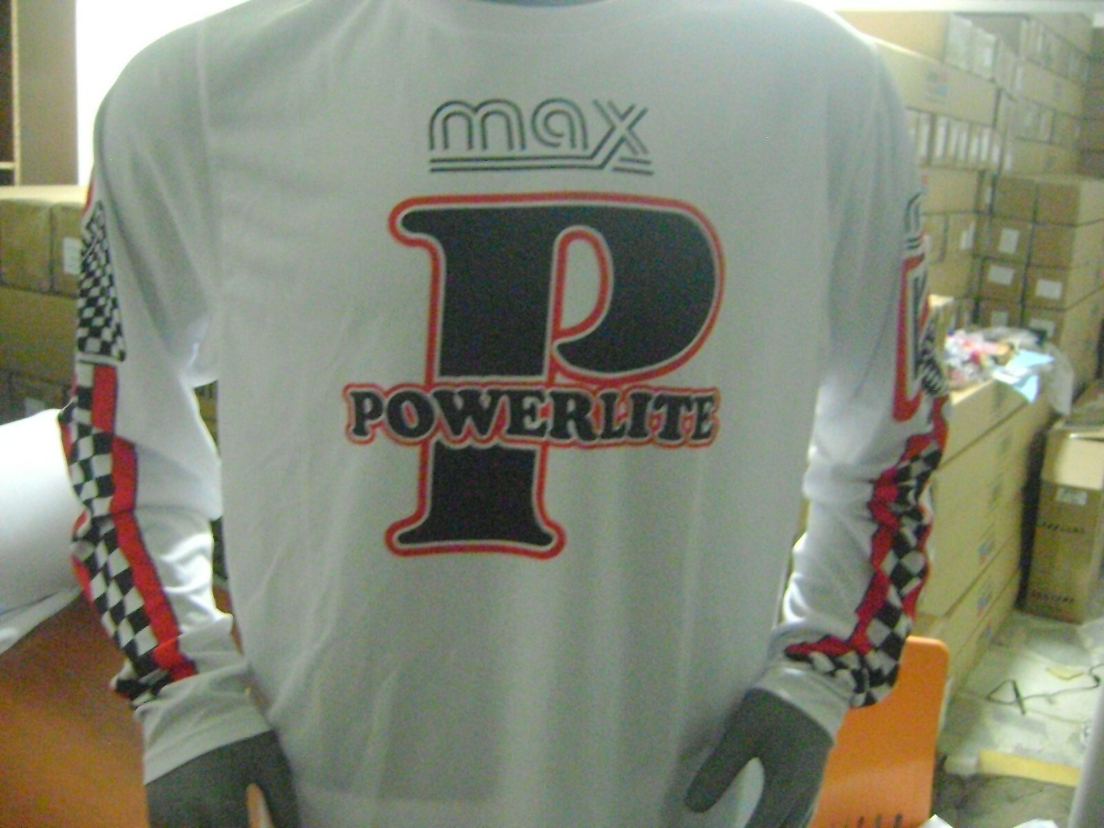 POWERLITE 2 OLD SCHOOL BIKE JERSEY CLASSIC BMX JERSEY BIKE SHIRT BMX VINTAGE L