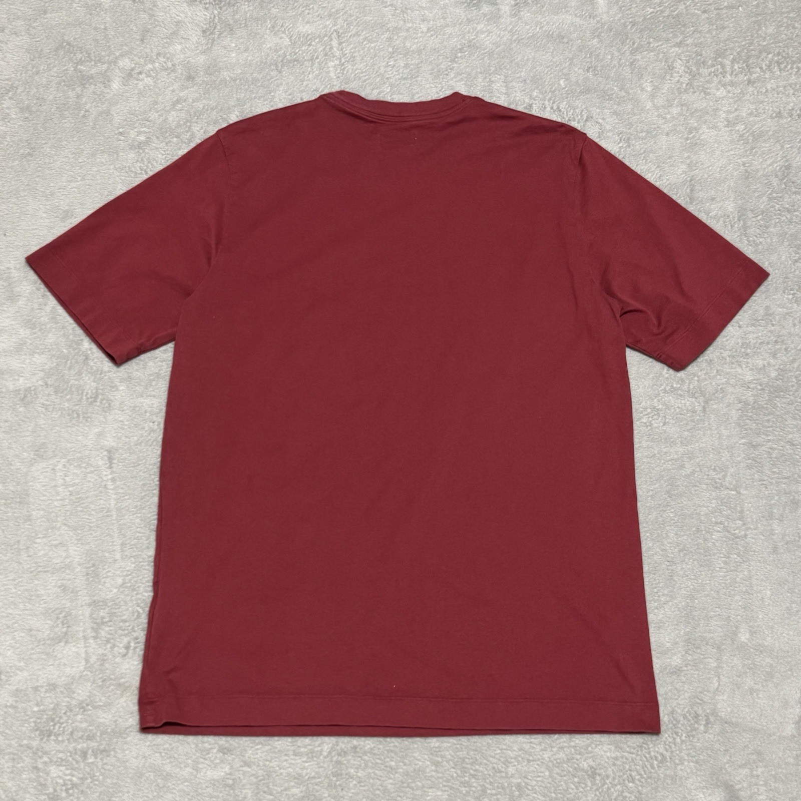 Rapha Trail T Shirt Mens M Red Cotton Burgundy Short Sleeve Cycling Performance