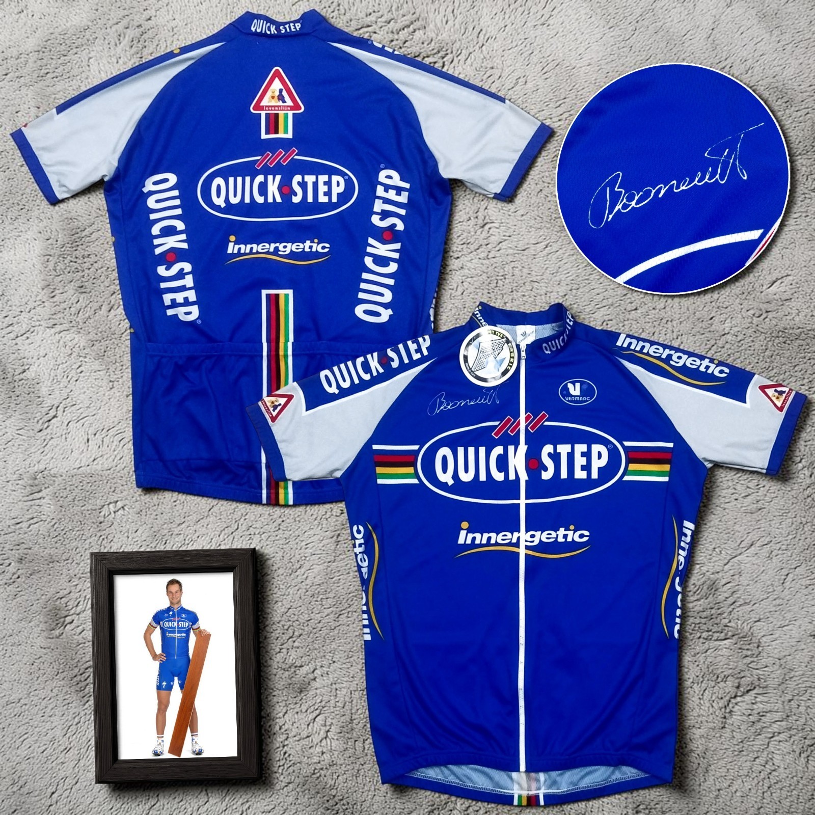 DEADSTOCK 2006 Quick Step Tom Boonen Special Ed. Jersey Signature Print Size XXL