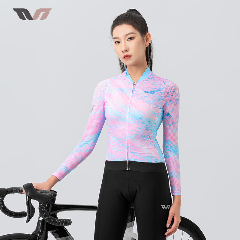 ROCKBROS TVI Series Women Cycling Jersey Breathable Long Sleeve Bicycle Clothing