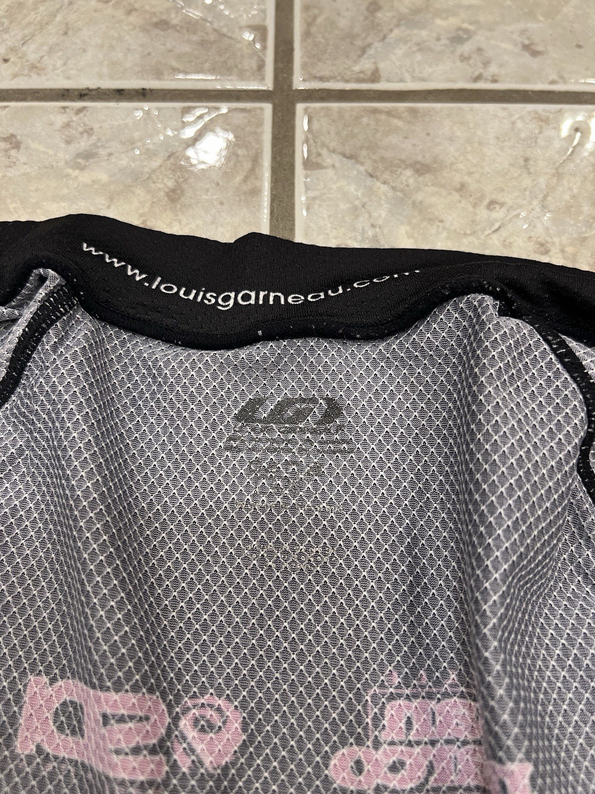 Louis Garneau Cycling Jersey Womens Large Short-Sleeve Bike Full Zip Pockets