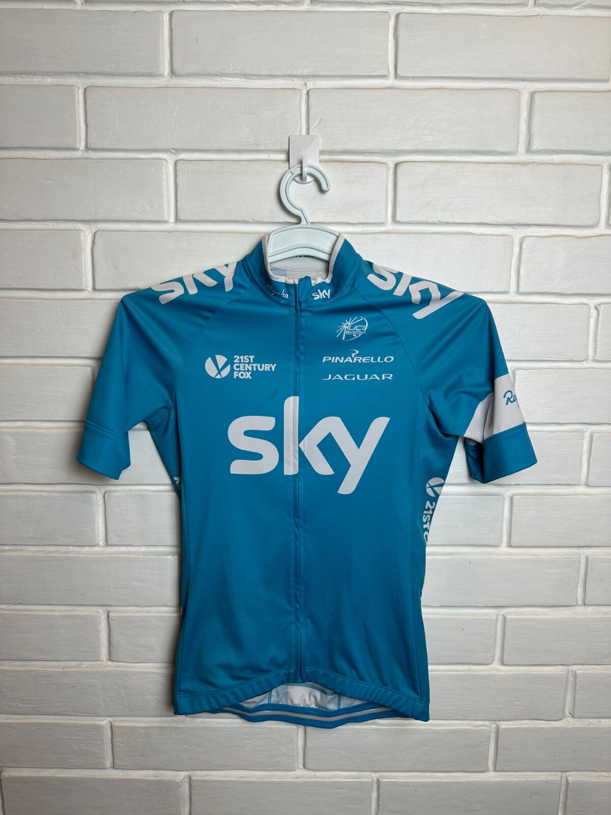 Rapha Team Sky Cycling Jersey Size Xs Blue Very Rare Made In China
