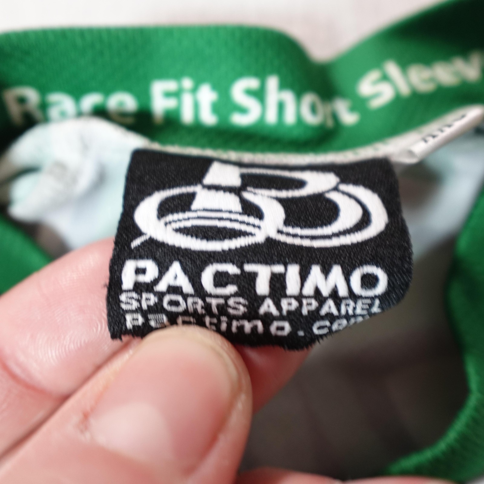 Pactimo Cycling Jersey Mens XXS Green Graphic Race Fit Short Sleeve Bike Shirt