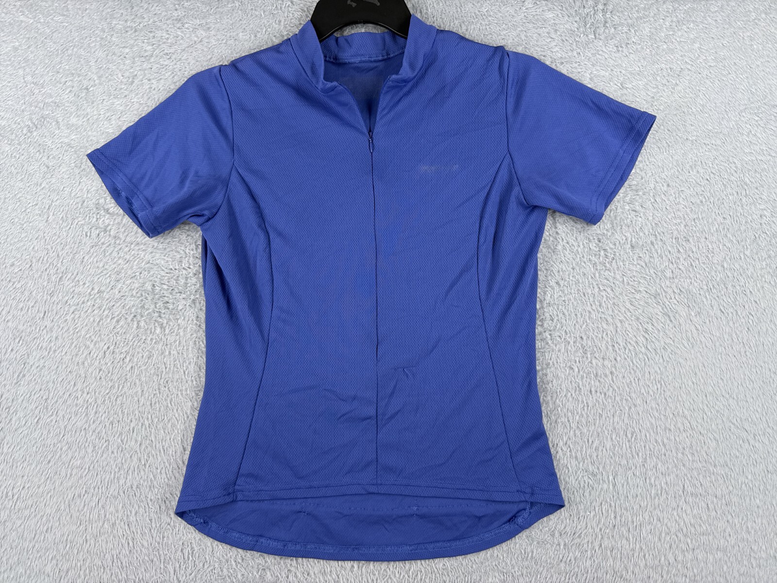 Performce Cycling Jersey Womens Medium Purple 1/2 Zip Pockets 100% Polyester