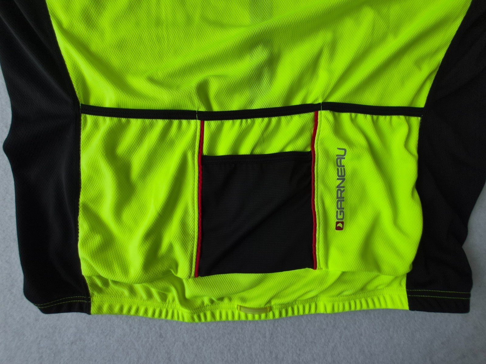 Louis Garneau Palomar Cycling Jersey XL Neon Yellow Full Zip Bike Shirt NWT