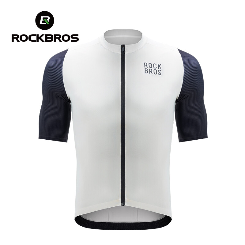 ROCKBROS Summer Men’s Cycling Jersey Breathable Quick Drying Bike Short Sleeve