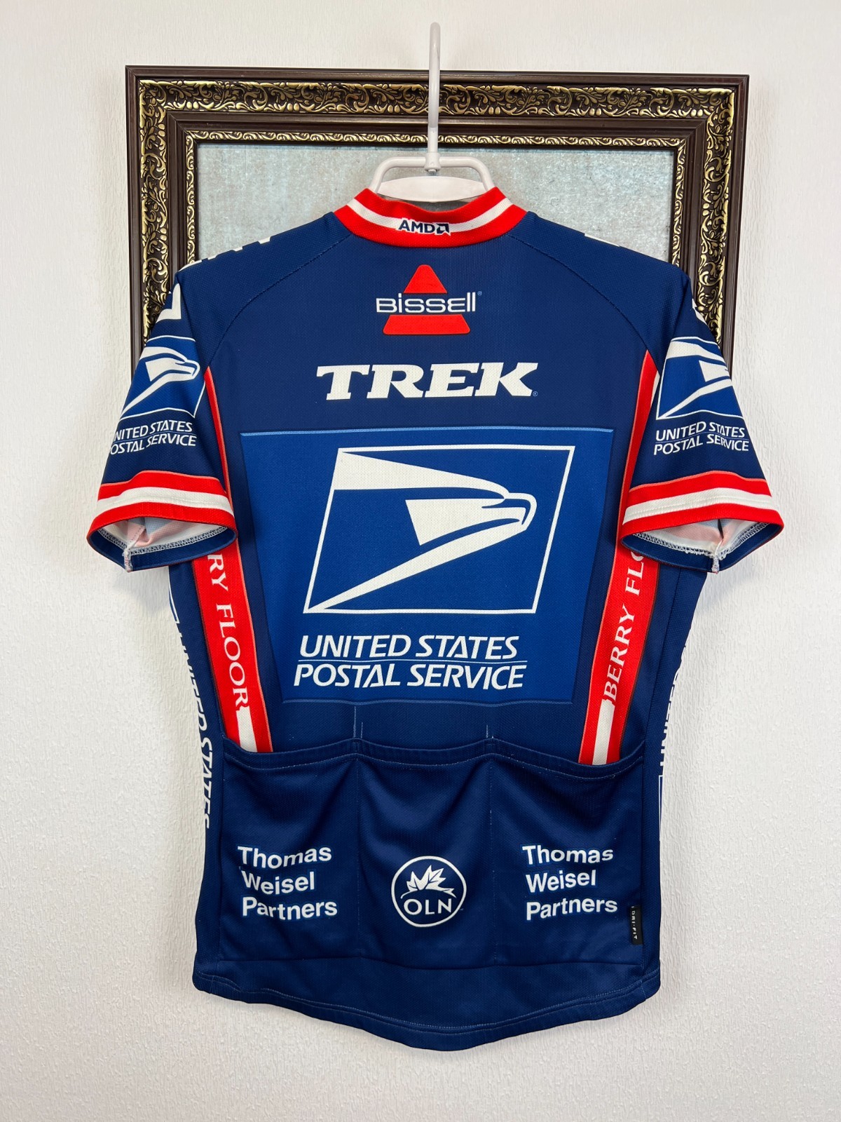 Nike United States Postal Service USPS Cycling Biking Jersey Shirt Trikot Size S