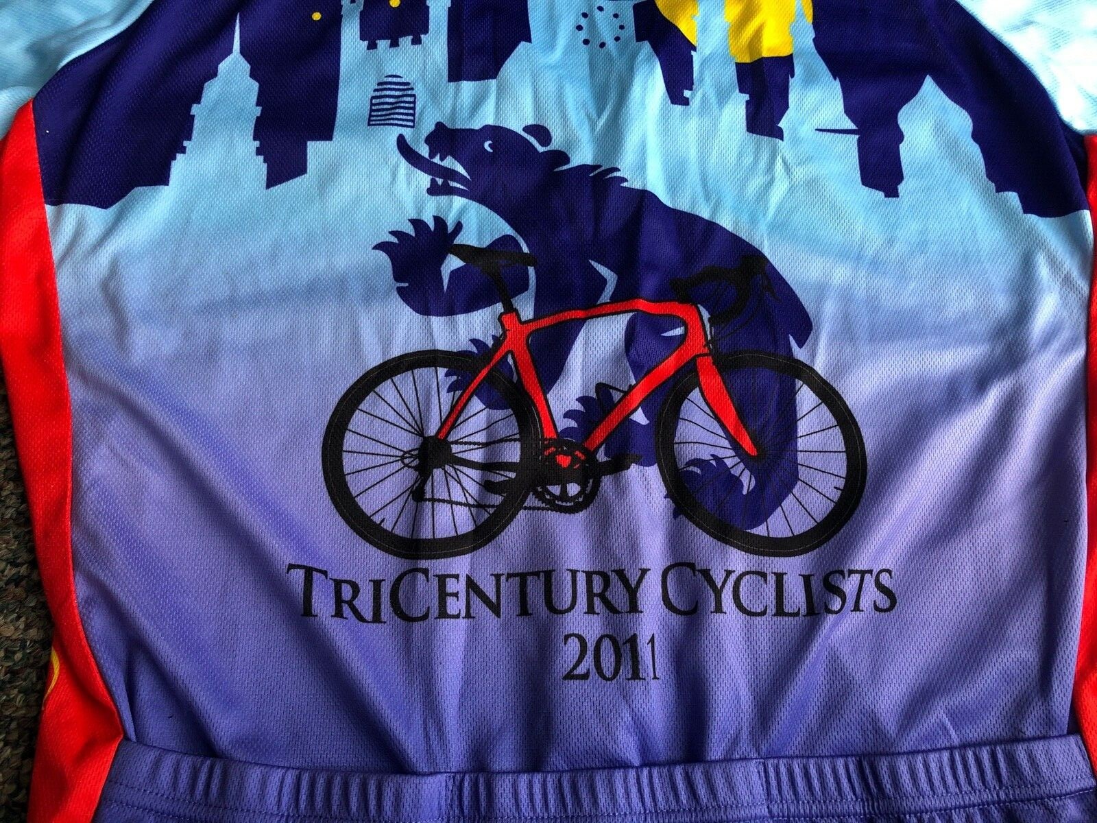 Peak 1 Bike MS Cycling Jersey Men’s L Half Zip 3 Pocket