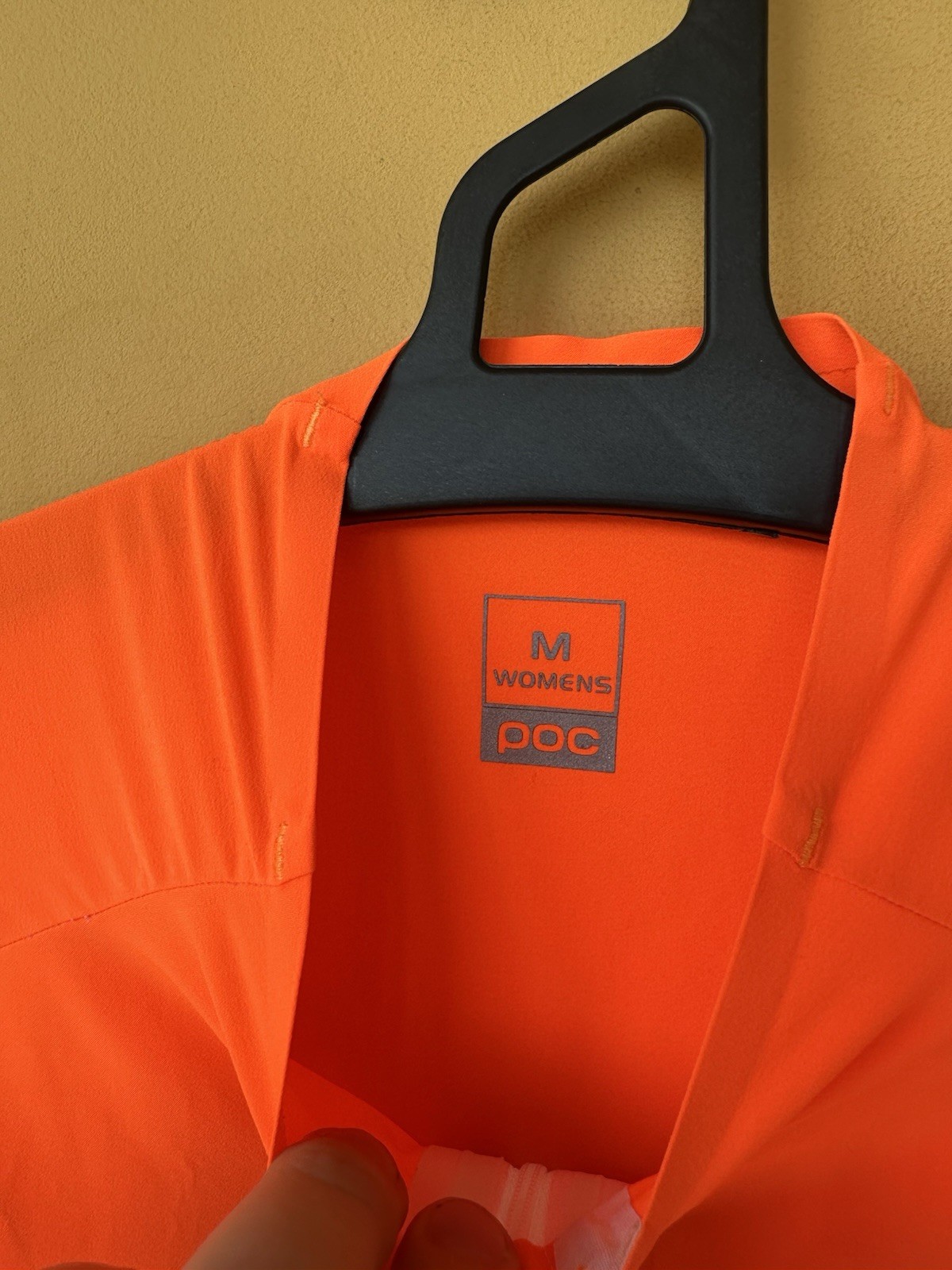POC AVIP Cycling Jersey Women M Orange & White Bike Jersey Back Pockets