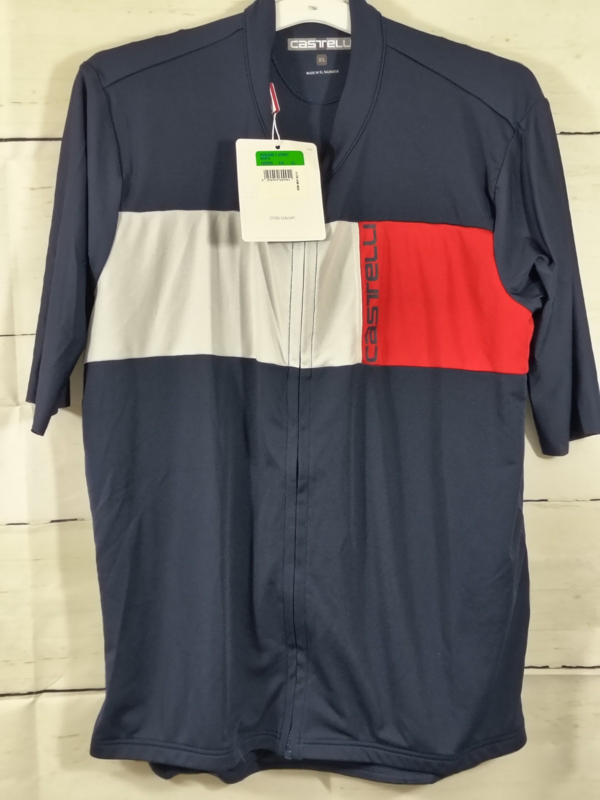 Castelli Prologo 7 Men’s Cycling Jersey Short Sleeve Full Zip Pockets XL