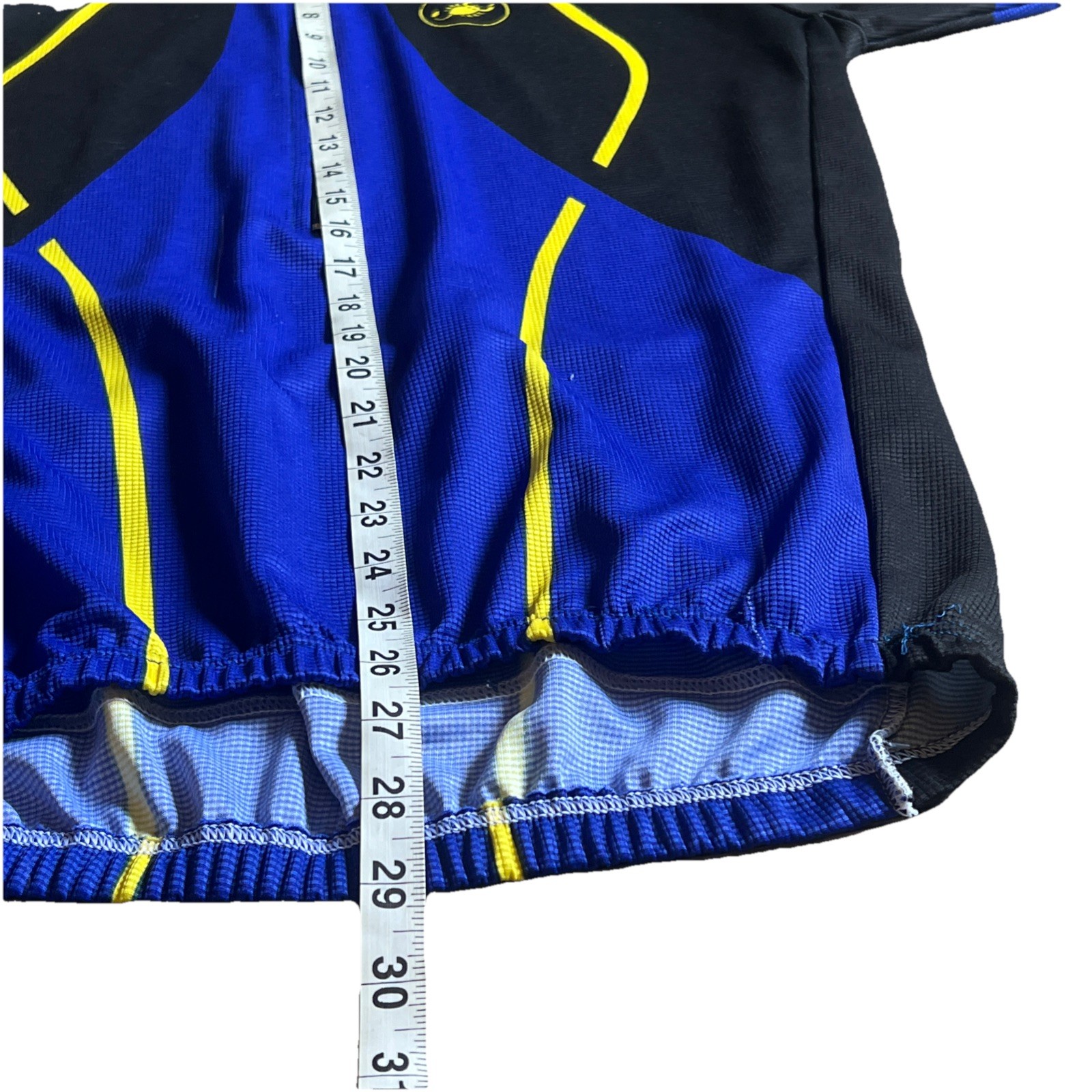 Castelli Cycling Jersey Mens Sz Large Black And Blue Half Zip Short Sleeve Italy