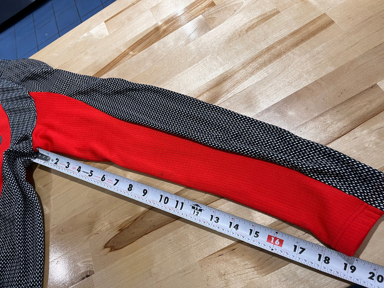 Hincapie Sportswear Cycling Jersey Red/Black/White Long Sleeve Full Men’s Sz L