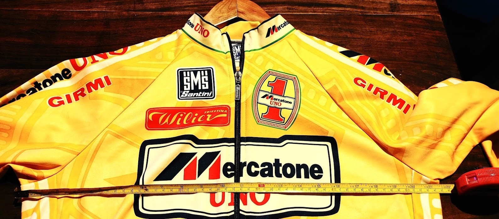 1997 Mercaton Uno Italian insulated long sleeve professional cycling jersey XXXL