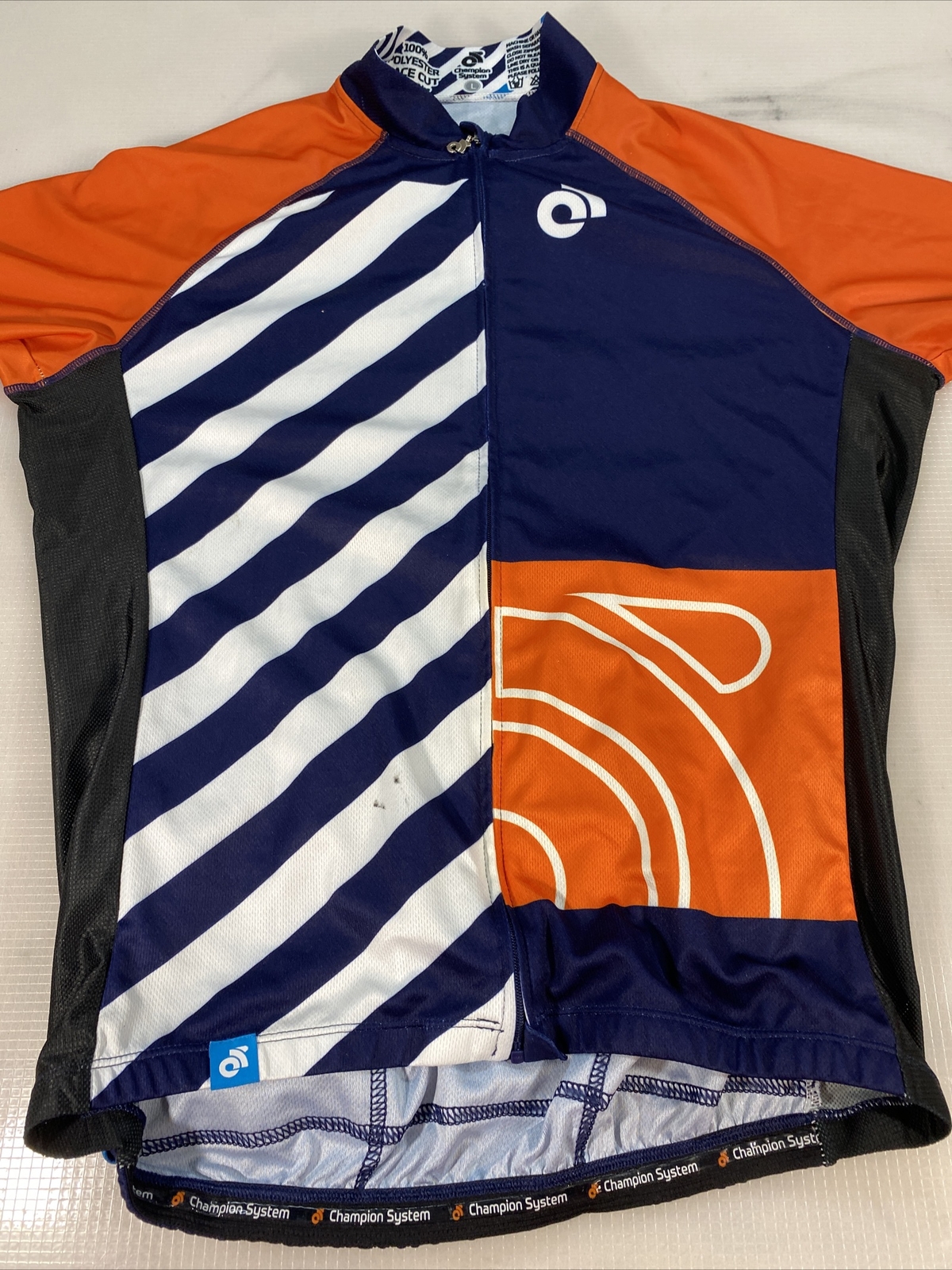 Champion System mens race cut cycling jersey Large L (8284-12)
