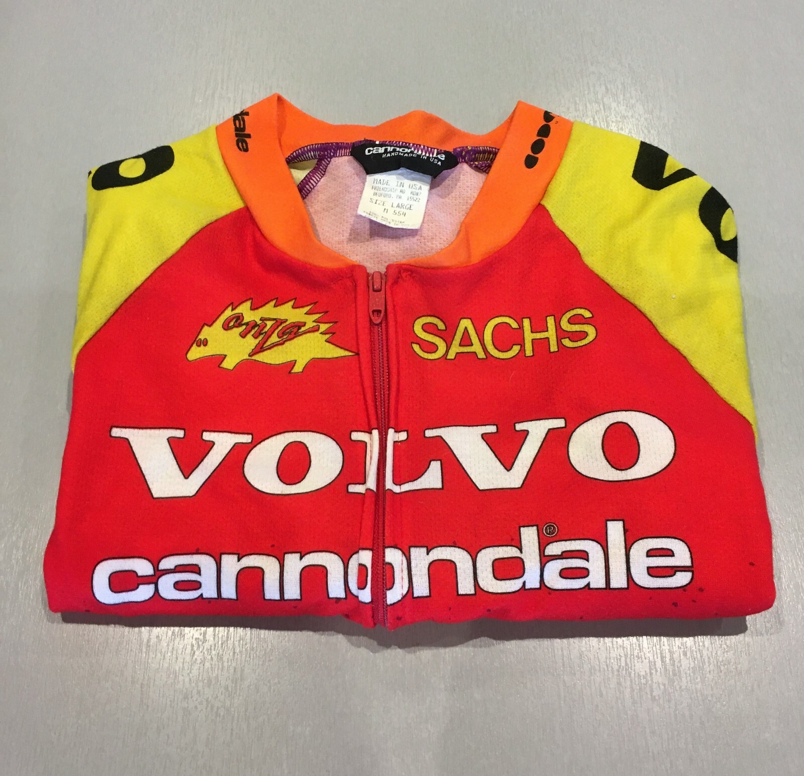 Cannondale Volvo Cycling Jersey Short Sleeve