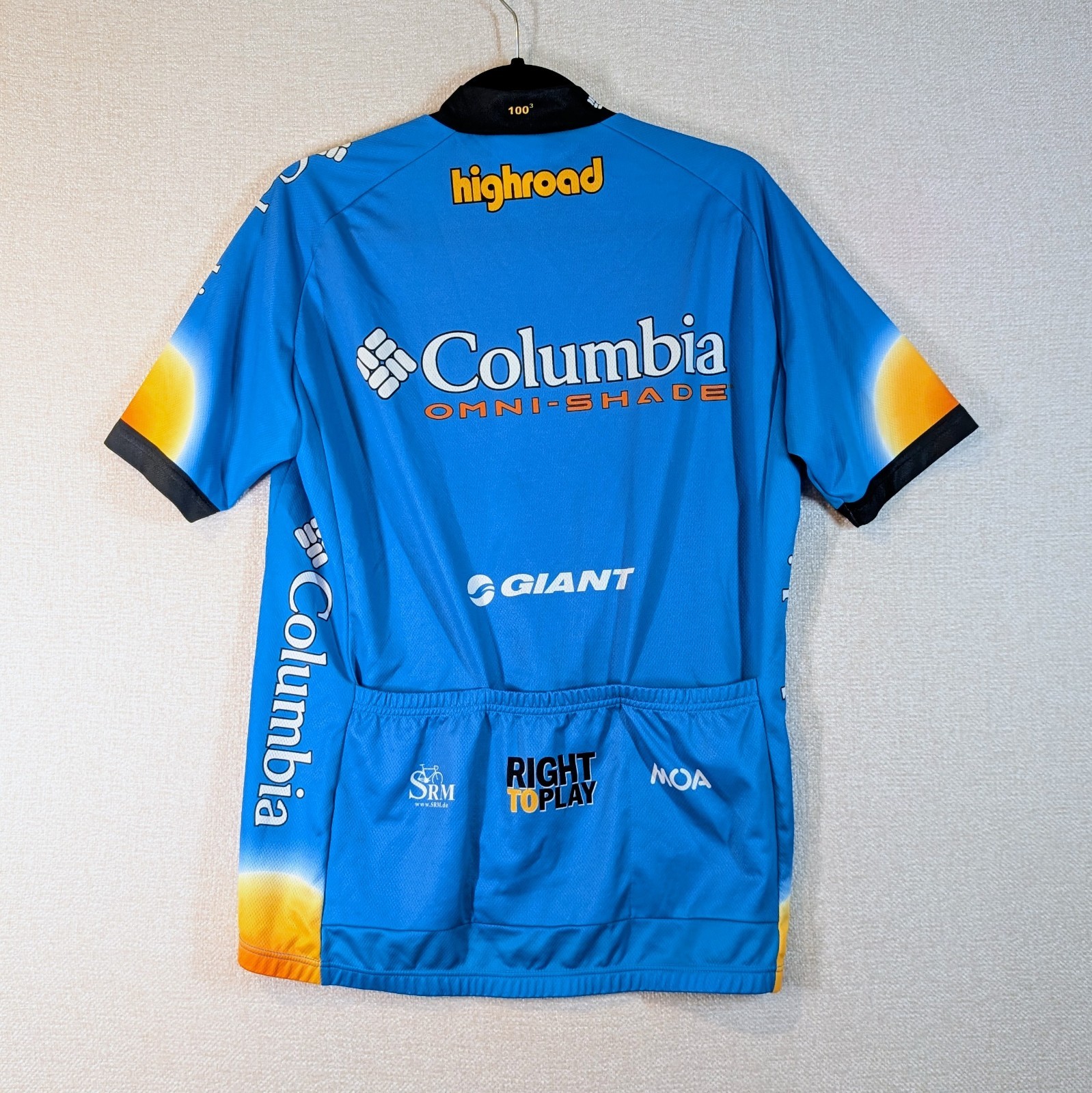 2008 Team Columbia Cycling Jersey Shirt MOA Size 6/XXL Jersey Racing Tour