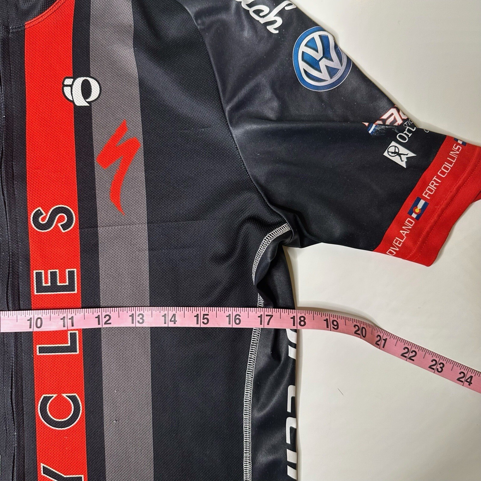 pearl izumi Biking Jersey Top Short Sleeve Compression Peloton Cycles Size Large