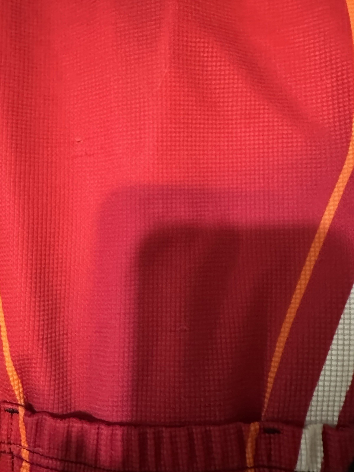 Mens XL Castelli 1/2 Zip Cycling Jersey Red/White Made in Italy EUC