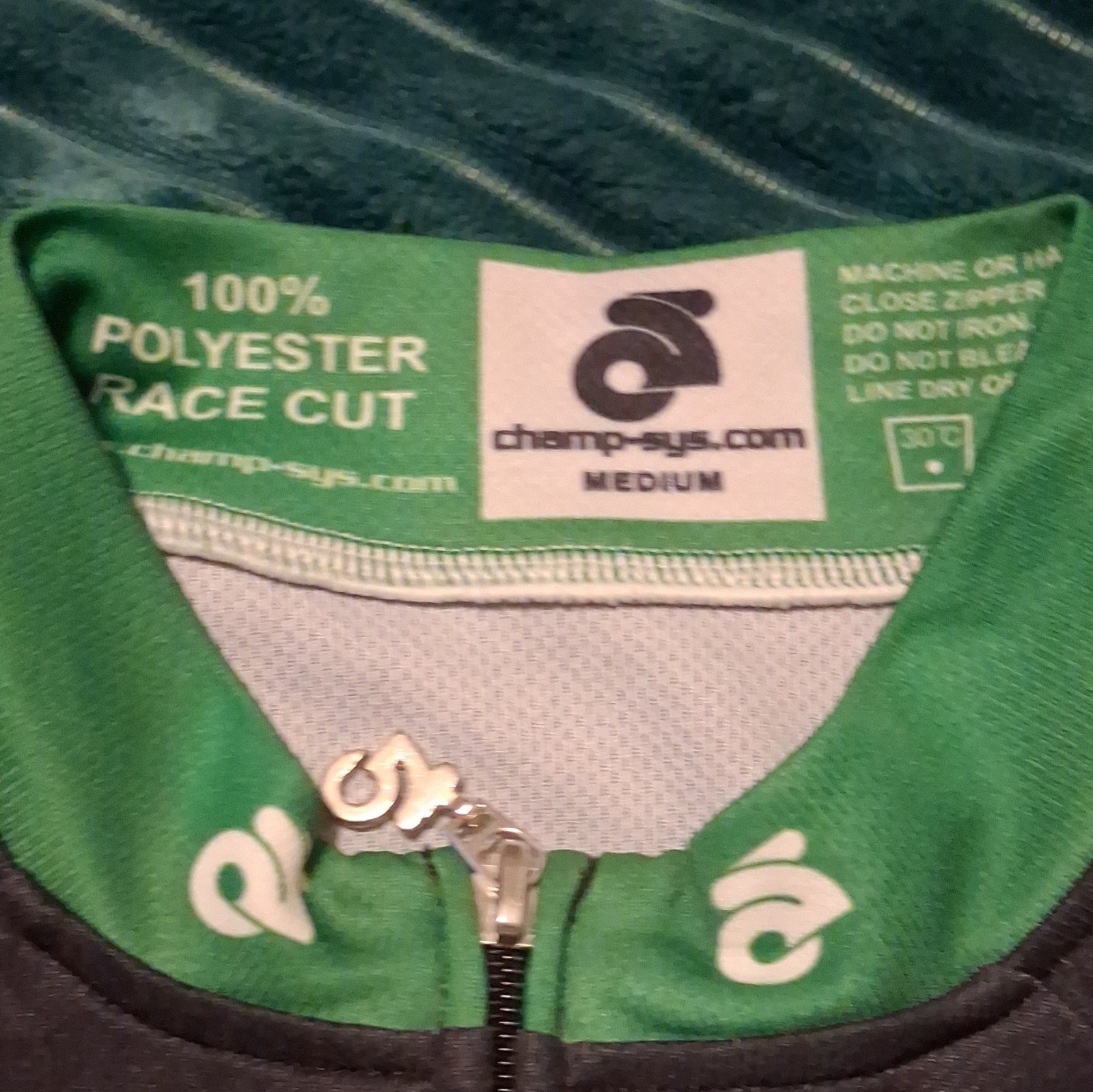 Champ-Sys Oregon Ducks Cycling Jersey M Green/Black/Yellow Full Zip Pockets