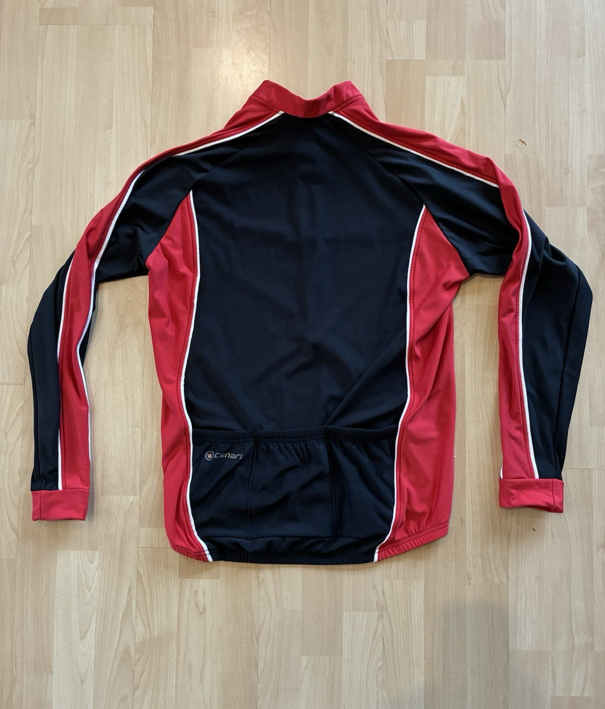 Canari Men’s Long Sleeve Cycling Jersey – Light Thermal – XL – 3/4 Zip – Pockets