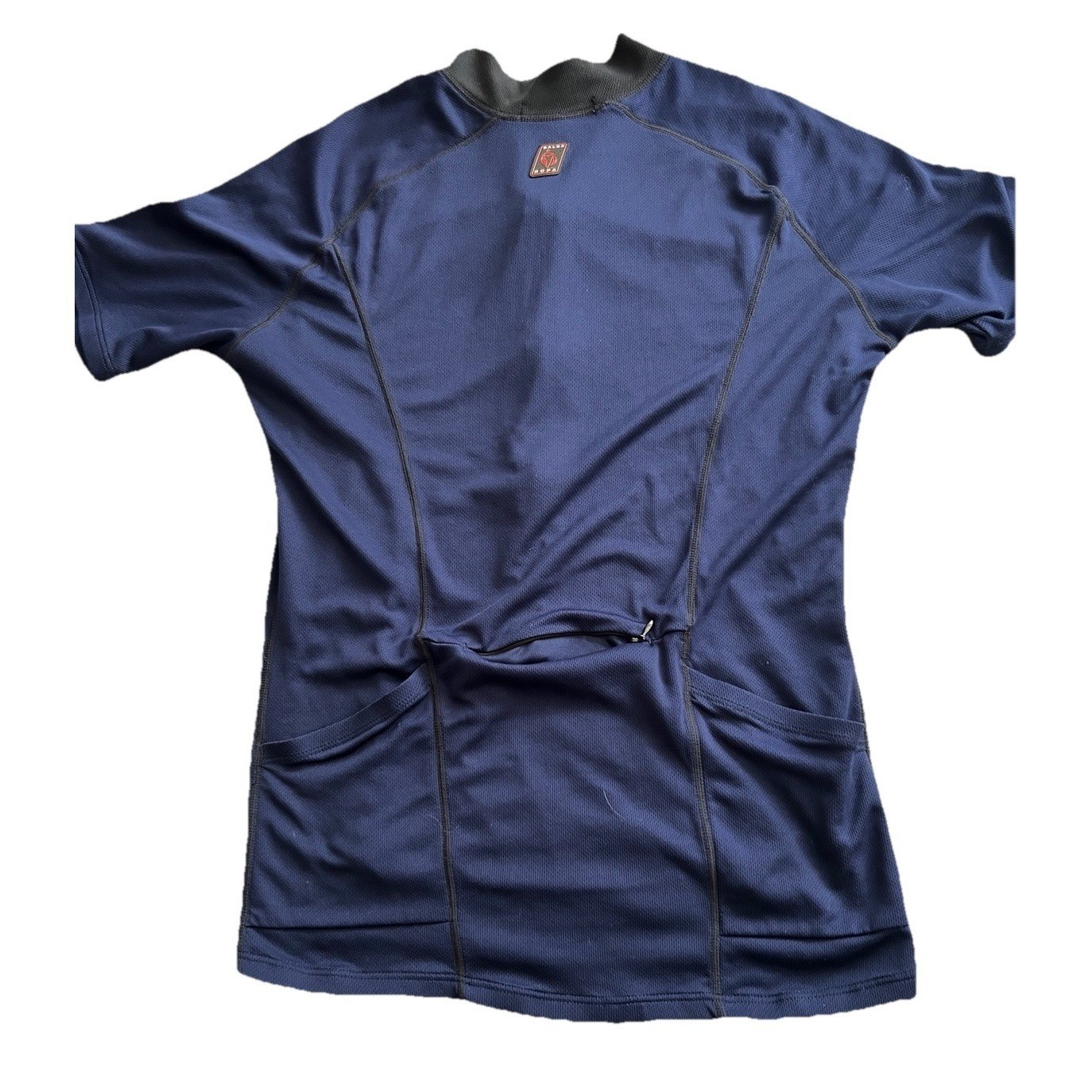 Men’s Ropa Wear XL Cycling Jersey Half Zip Navy Blue 3 Rear Pockets Bike Shirt