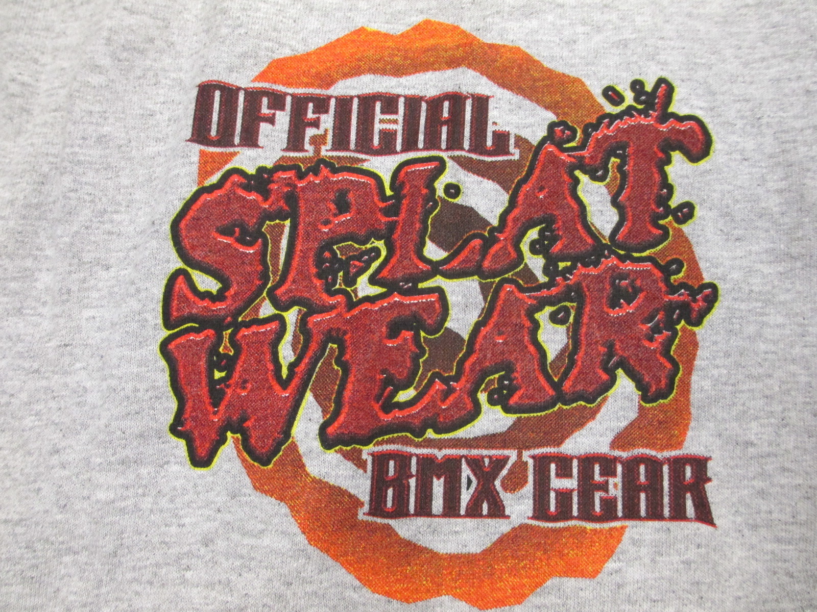 OFFICIAL BMX GEAR SLAT WEAR T SHIRT GRAY SHORT SLEEVE