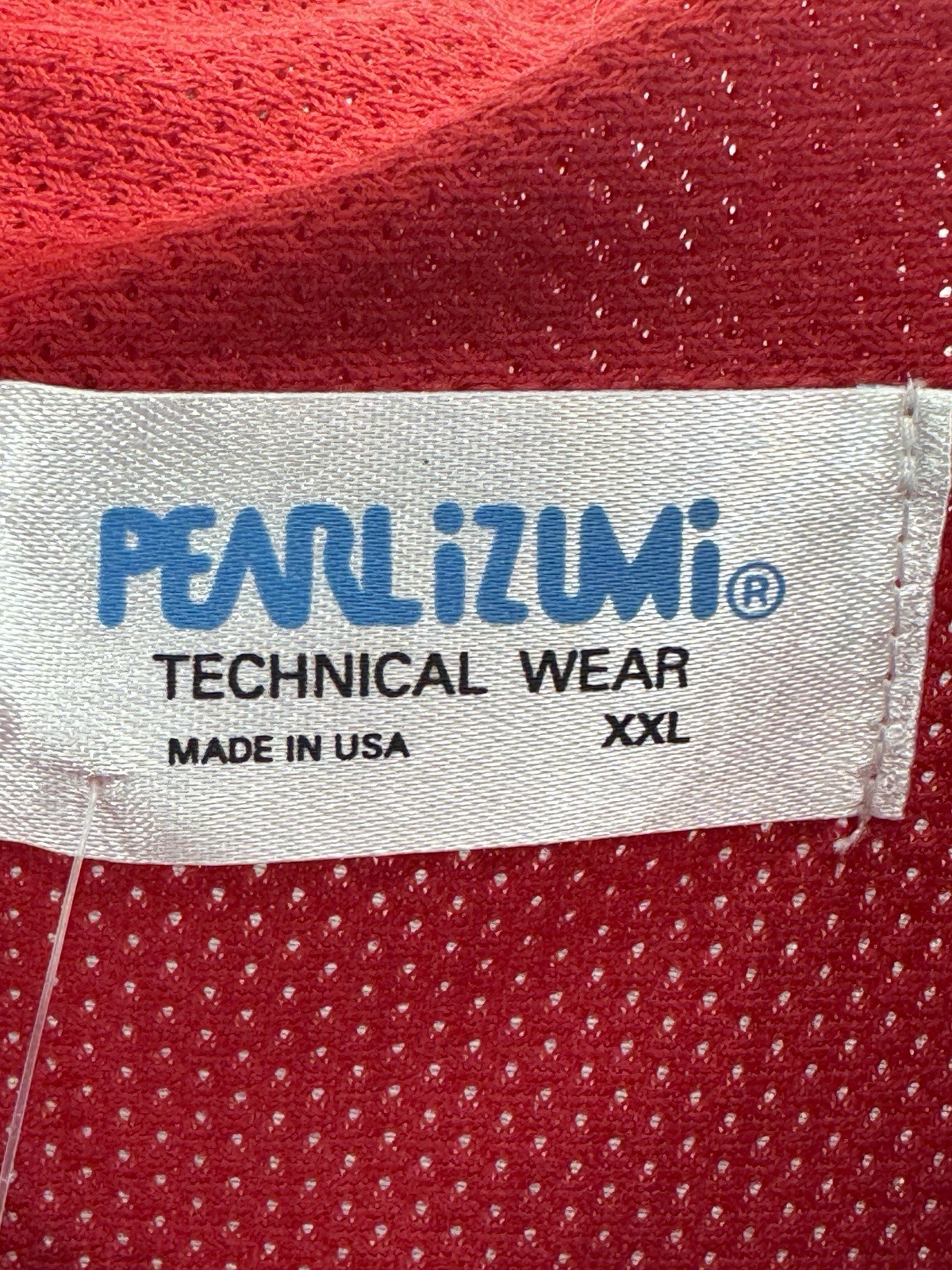 Vintage Pearl Izumi USA Technical Wear NBH Mesh Mens 2X Red Cycling Shirt
