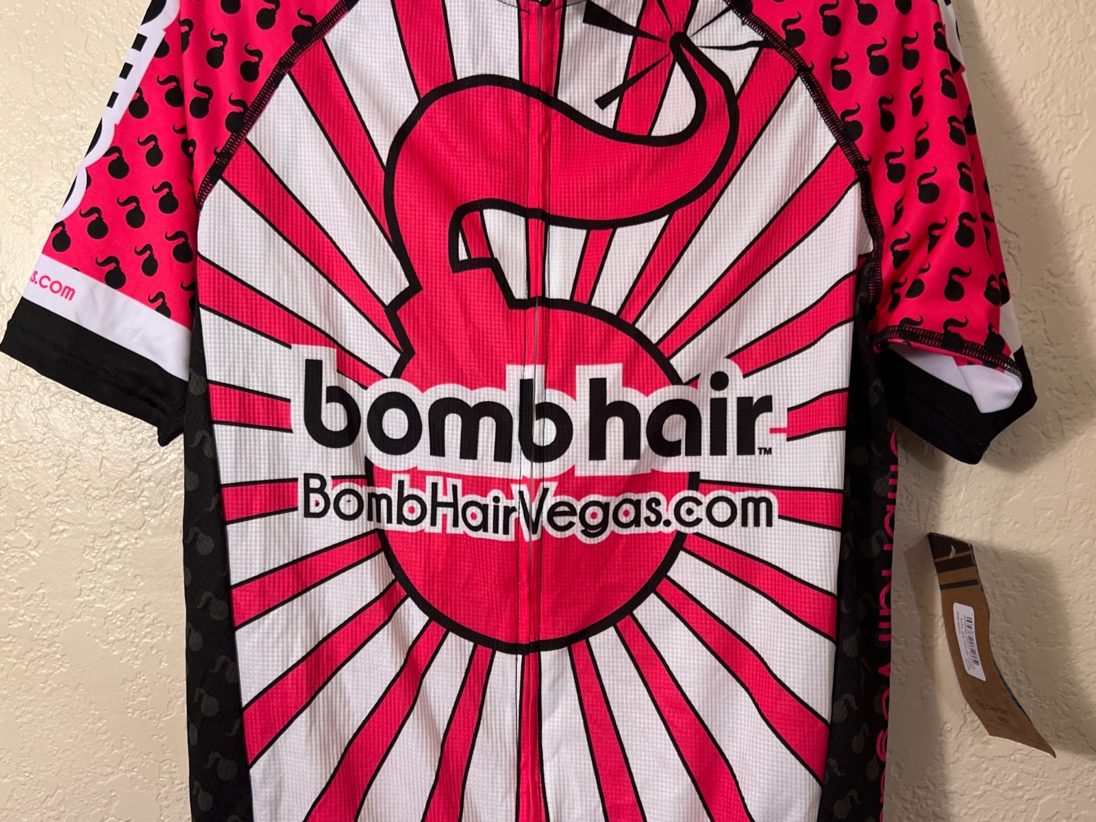 Men’s Canari Full Zip Cycling Jersey SS Vpro Bombhair, new with tags