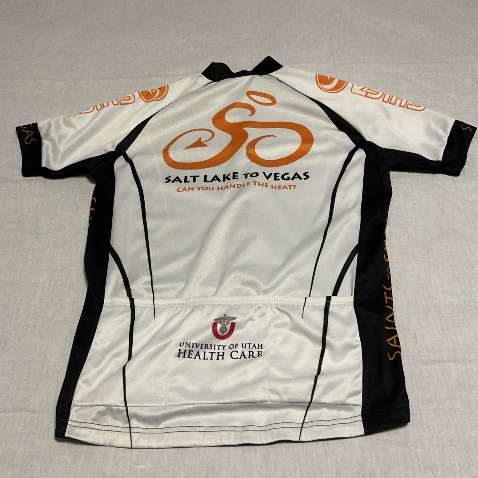 Cycling Bicycle Jersey size Large “Saints to Sinners” Salt Lake to Vegas
