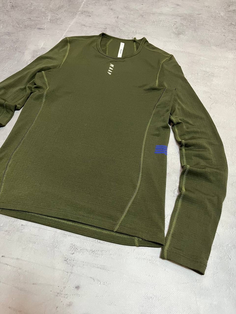 MAAP Cycling Thermal Base Layer, Long Sleeve, Olive Green, Men’s Size L