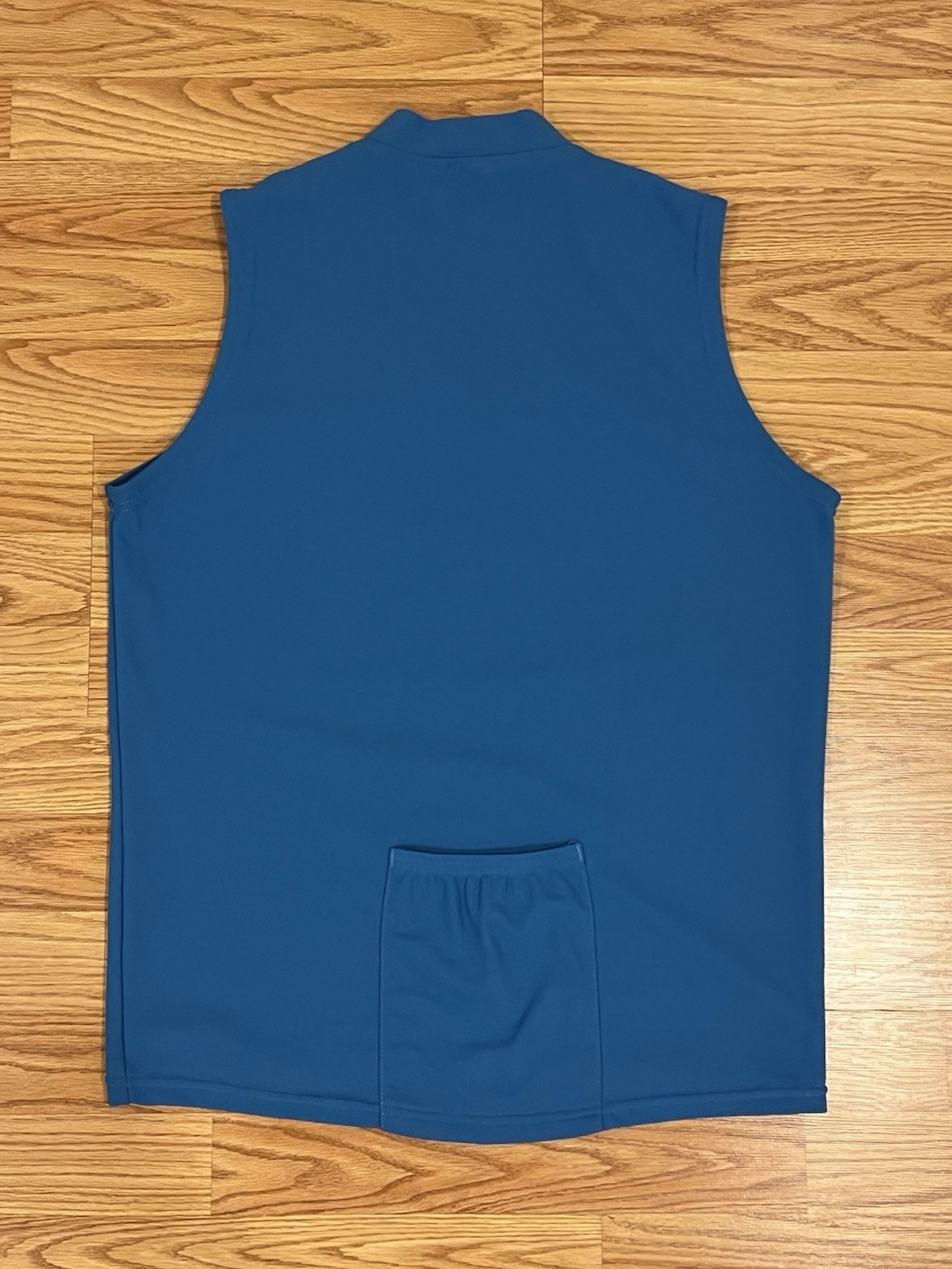 Patagonia Men’s Blue Sleeveless Cycling Jersey Tank M 1/4 Zip Back Pocket