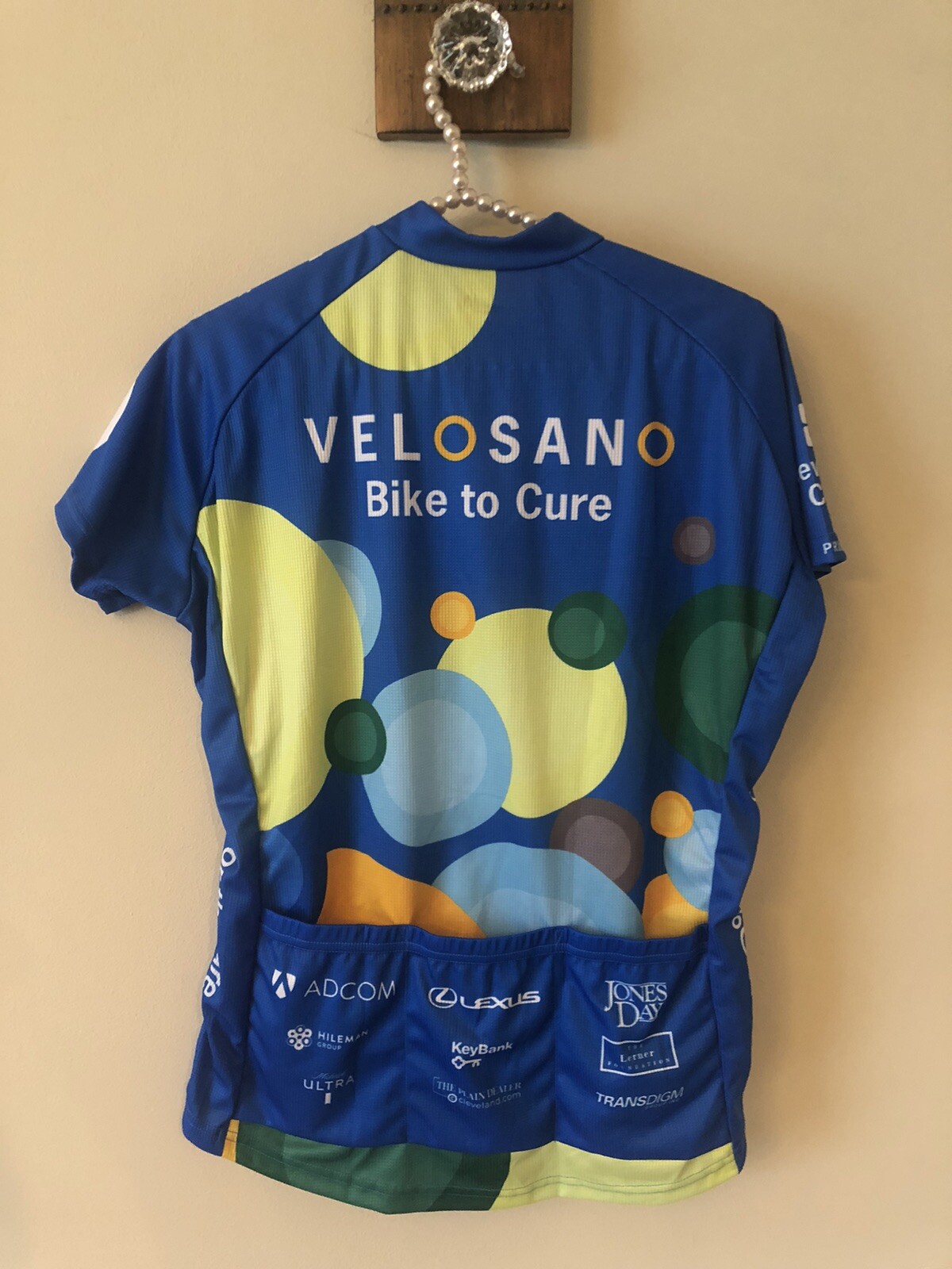 NWT Primal Sport Cut Raglan Jersey Womens Size Large VeloSano 2022 Bike To Cure