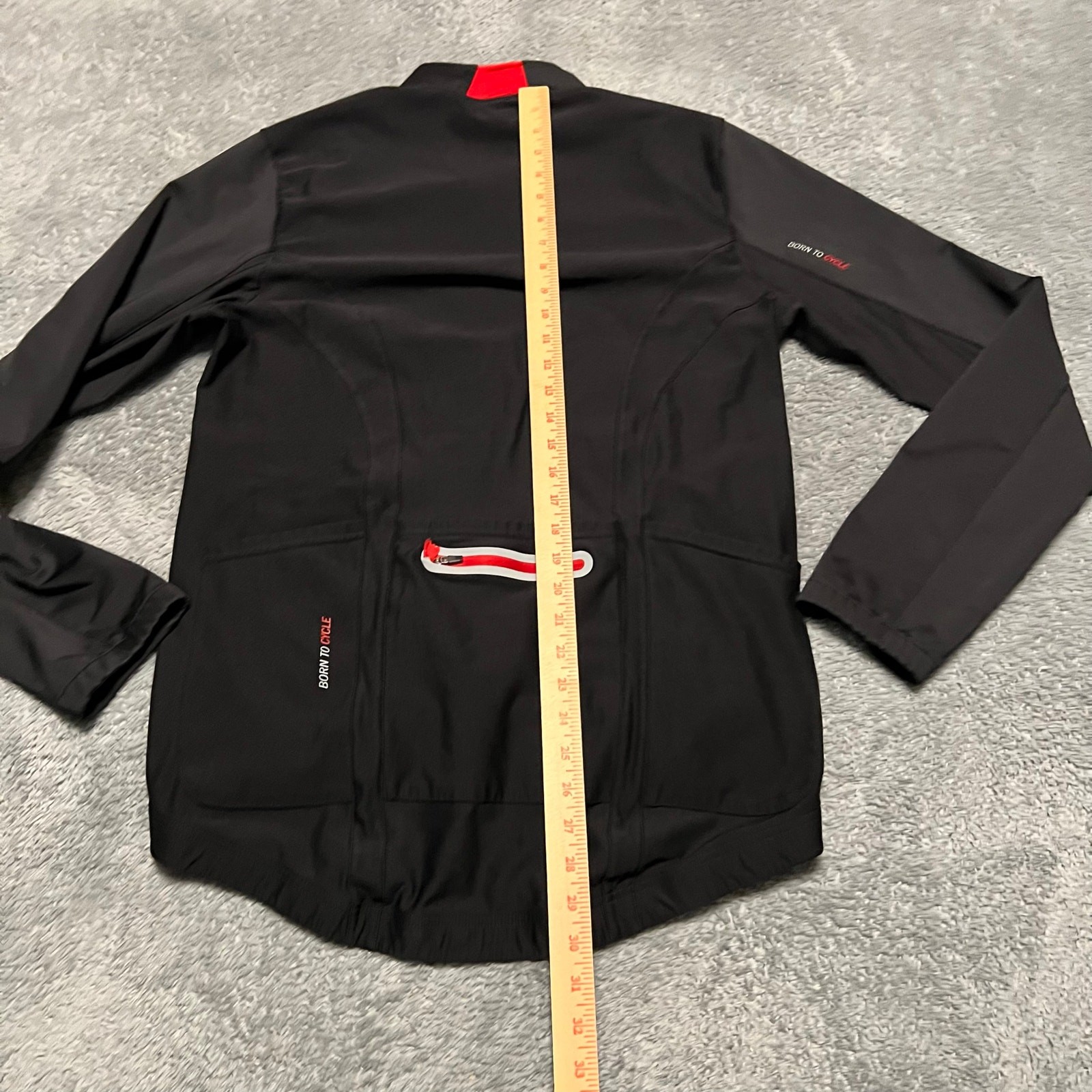 Santic Jacket Mens XXL Red and Black Full Zip Cycling Coat