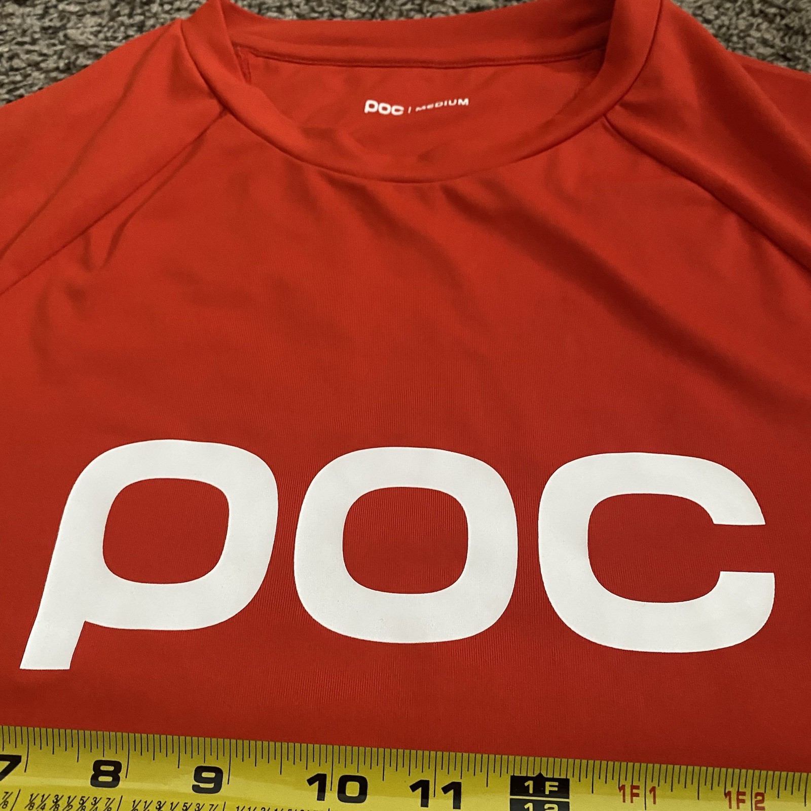 POC Essential Enduro Jersey Men’s M Orange Long Sleeve Quick Dry Cycling Tee