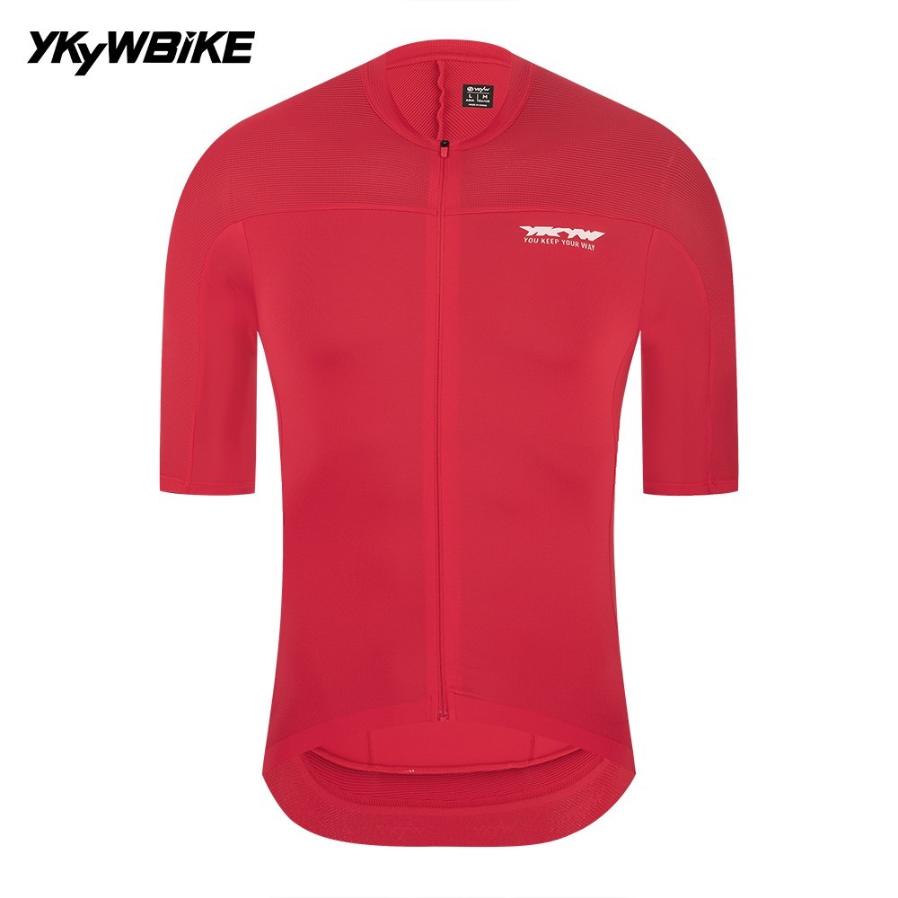 YKYWBIKE 2026 Pro Men Cycling Jersey Short Sleeve UPF50+ Quick Dry MTB Road Top