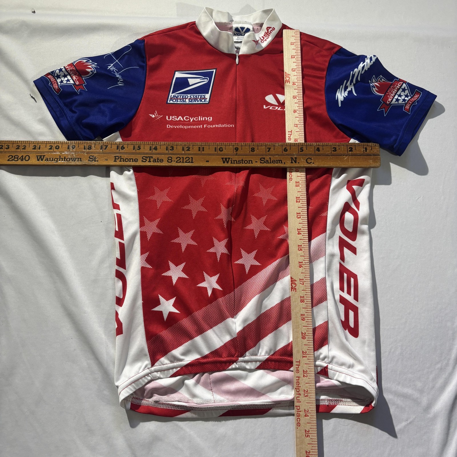 Voler USA Cycling USPS Junior Olympics Jersey Small Made in USA Zip Front