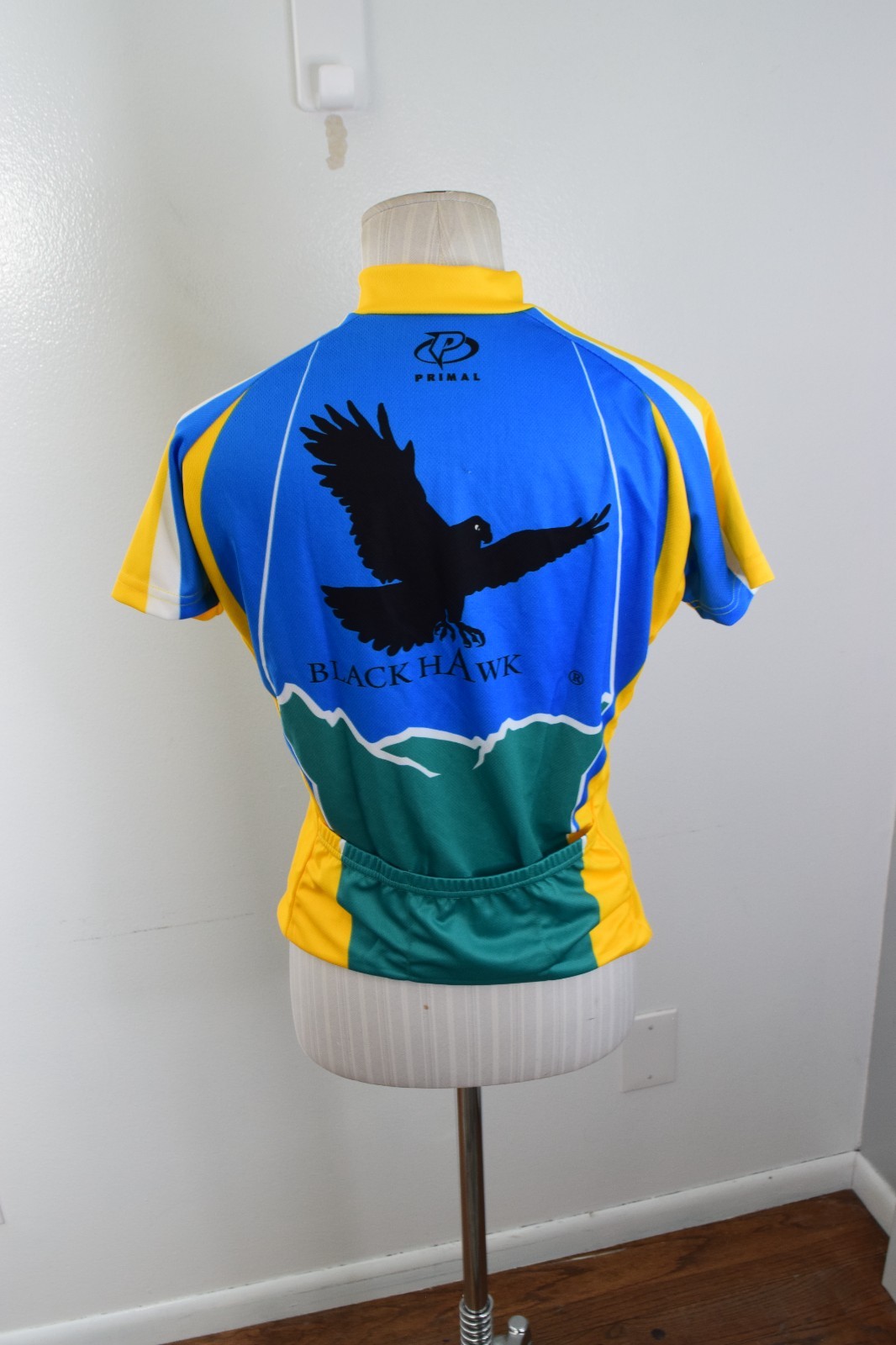 Primal Cycling Jersey Bicycle Womens XS New Black Hawk Full Zip Raglan Sport