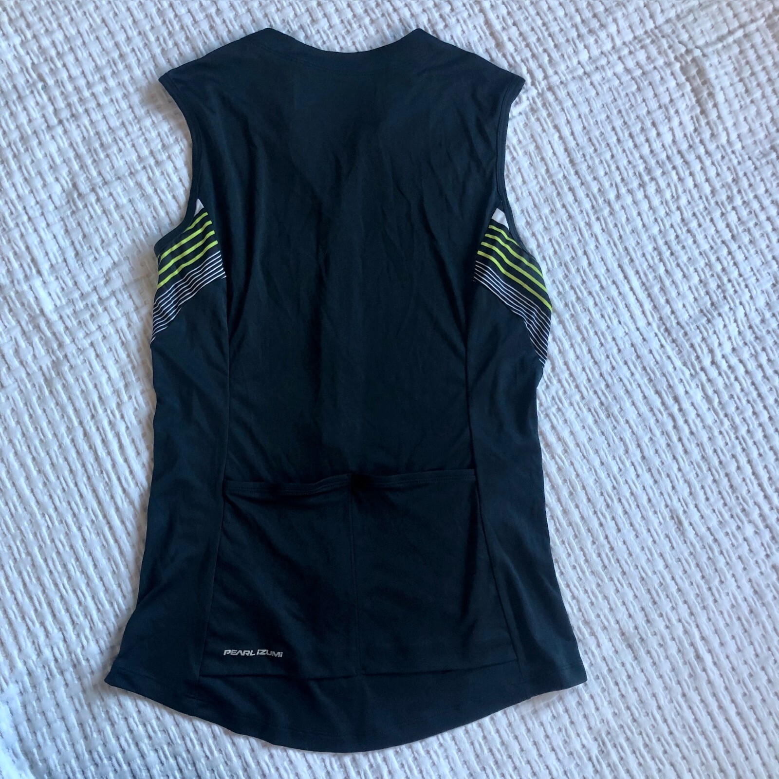 PEARL IZUMI Select Cycling Shirt Womens M Full Zip Sleeveless Two Back Pockets